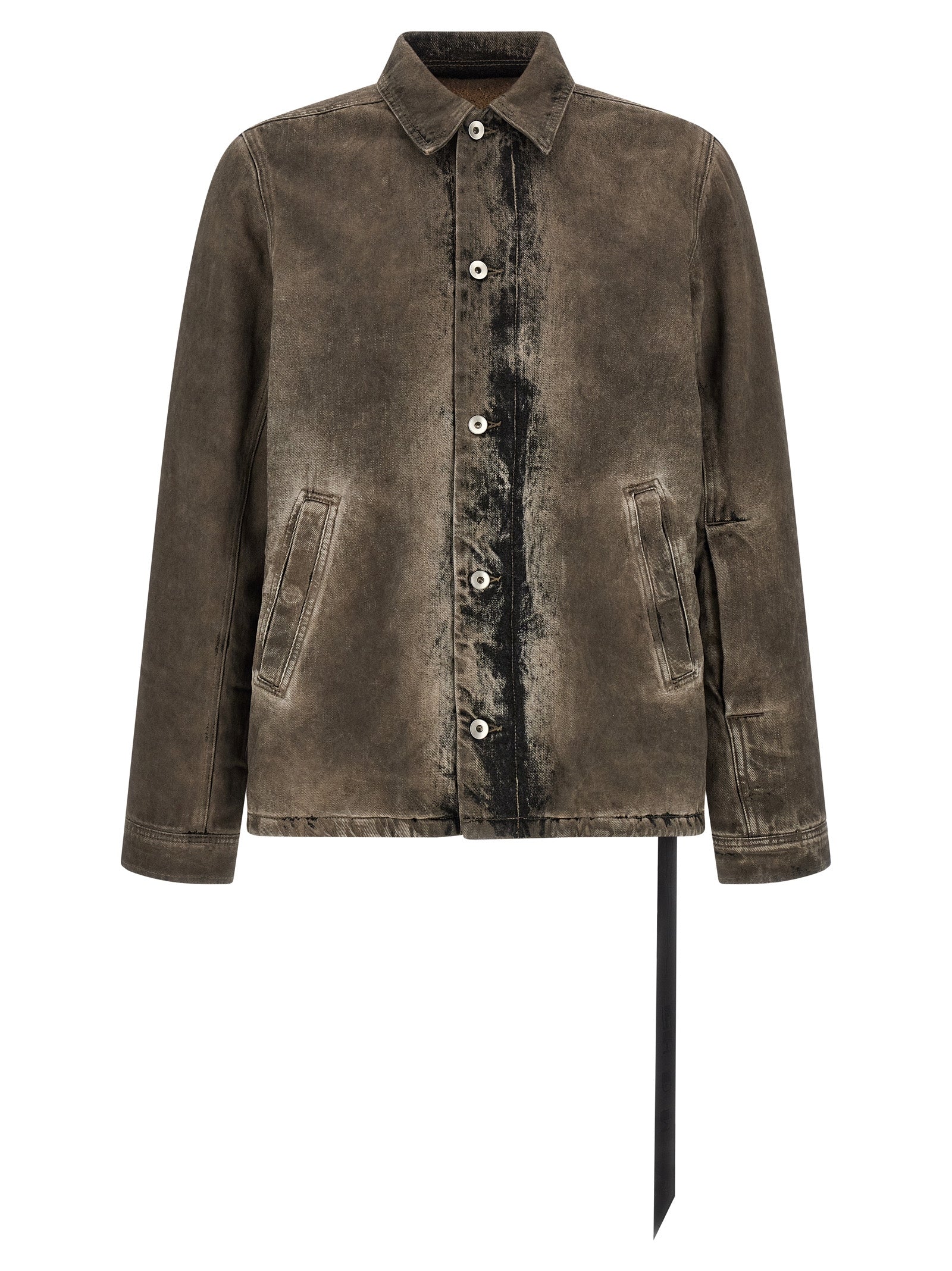 DRKSHDW Gray Cotton Denim Men's Jacket