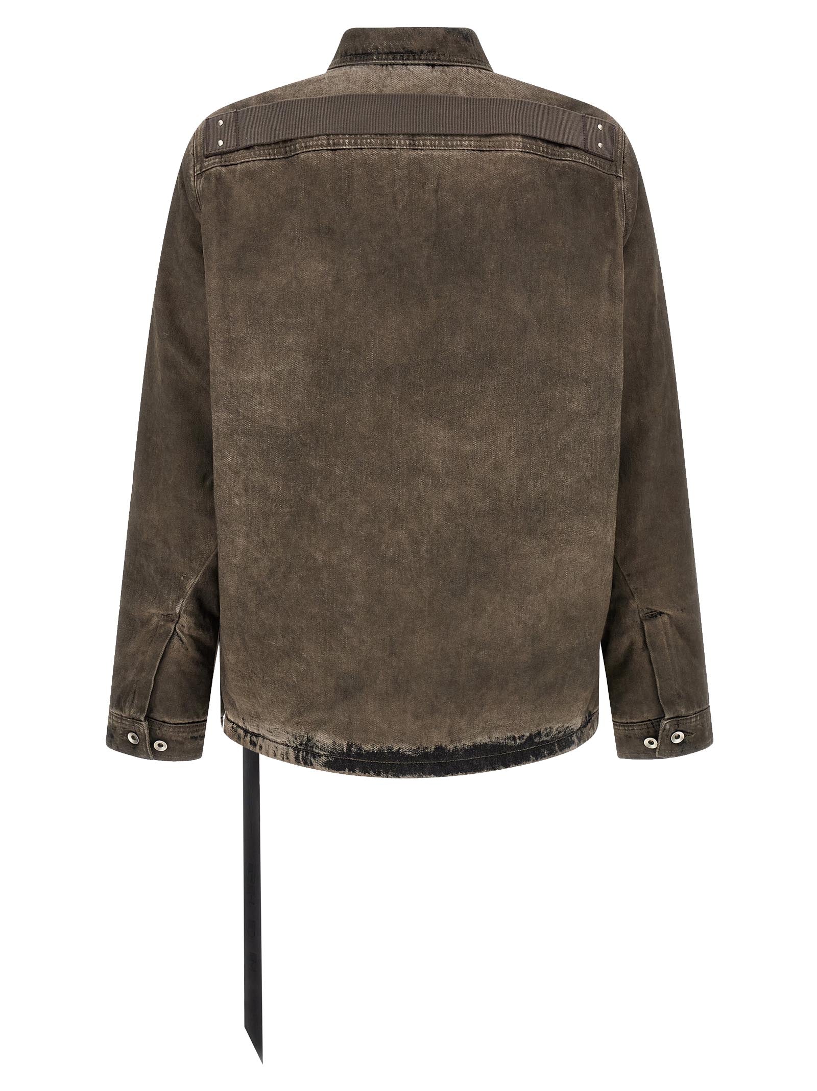 DRKSHDW Gray Cotton Denim Men's Jacket