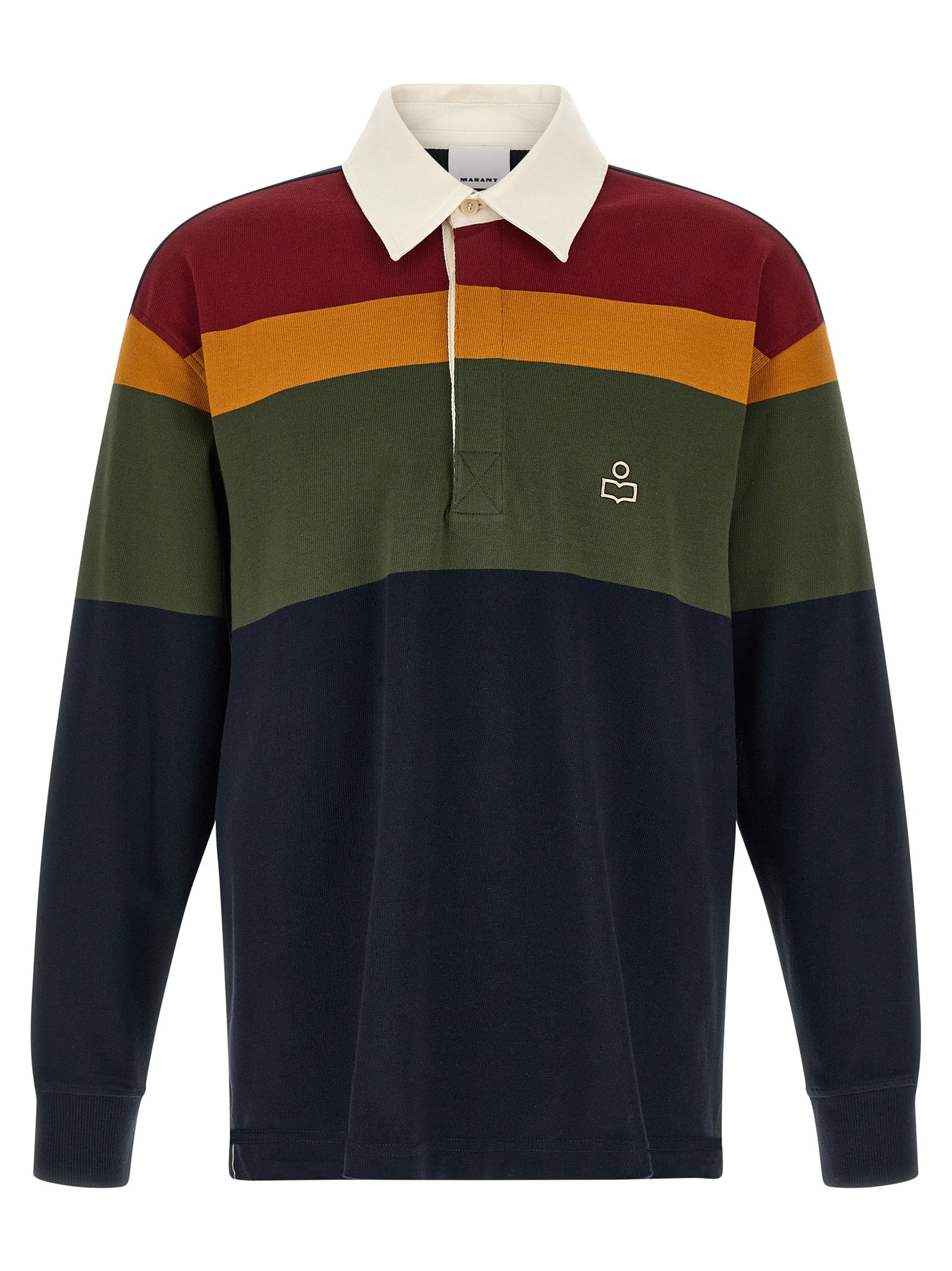 Isabel Marant Blue Cotton Polo Men's Shirt