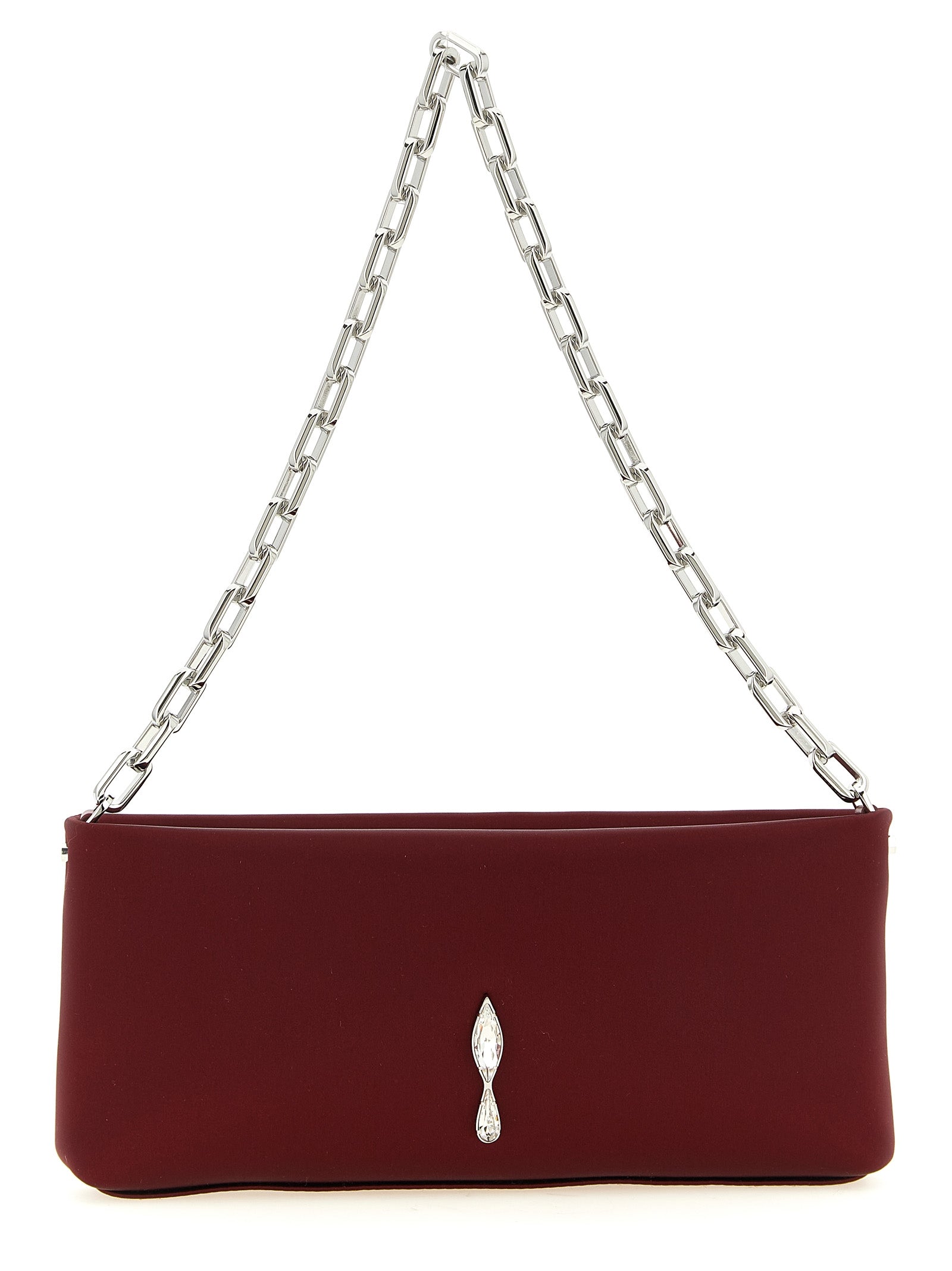 Christian Louboutin Bordeaux Elastane Clutch Women's Bag