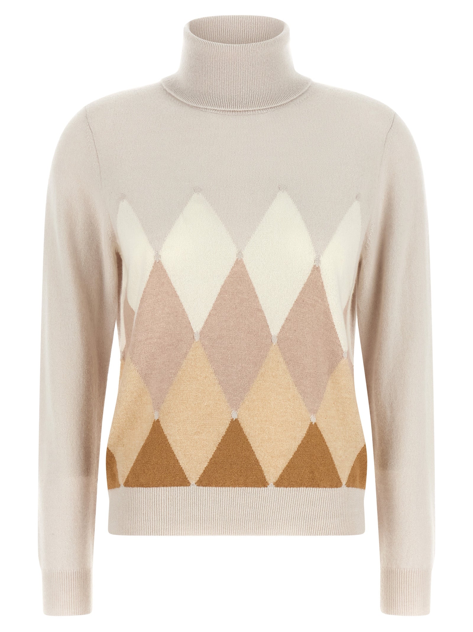 Ballantyne Beige Cashmere Women's Cardigan