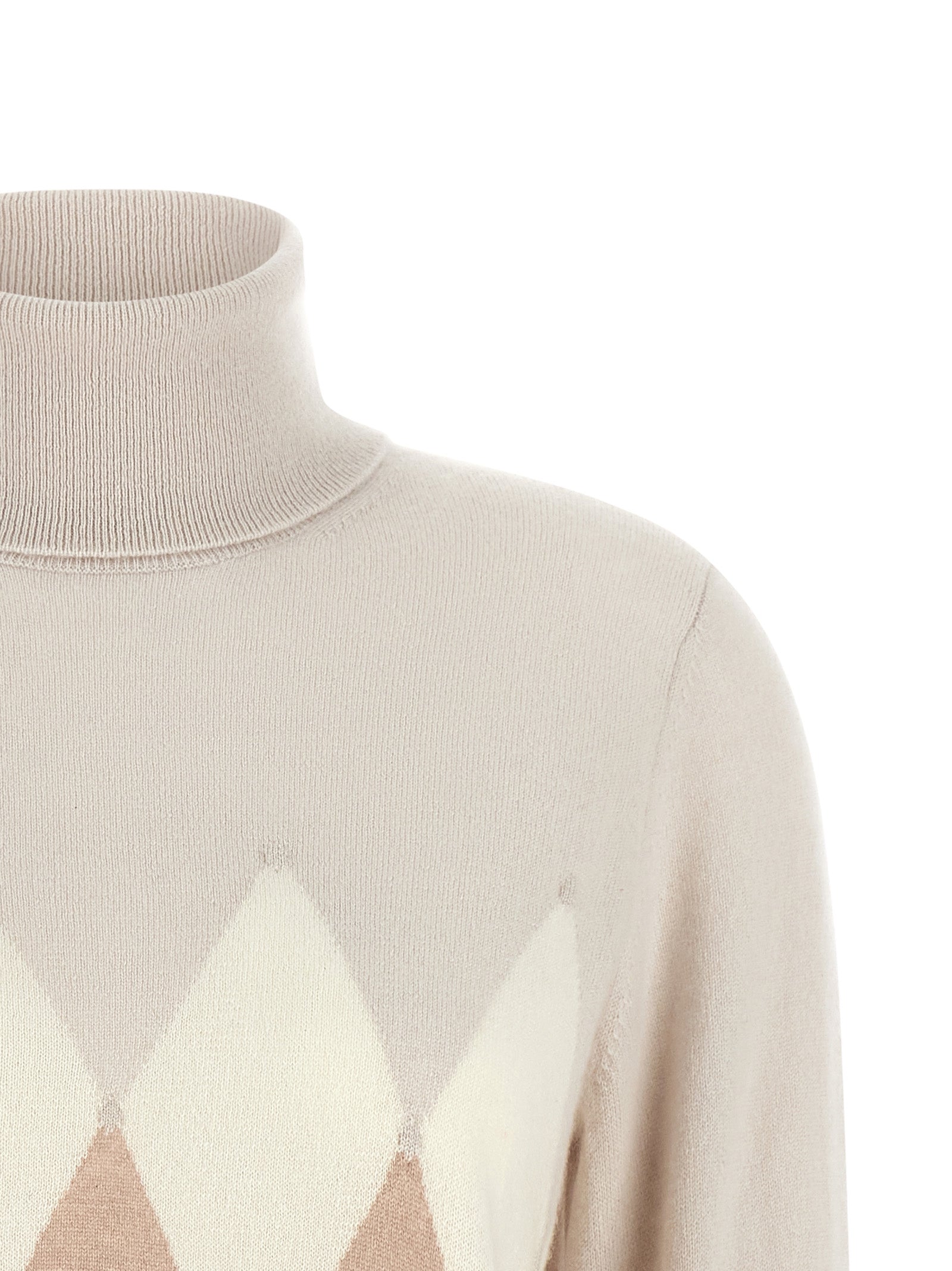 Ballantyne Beige Cashmere Women's Cardigan