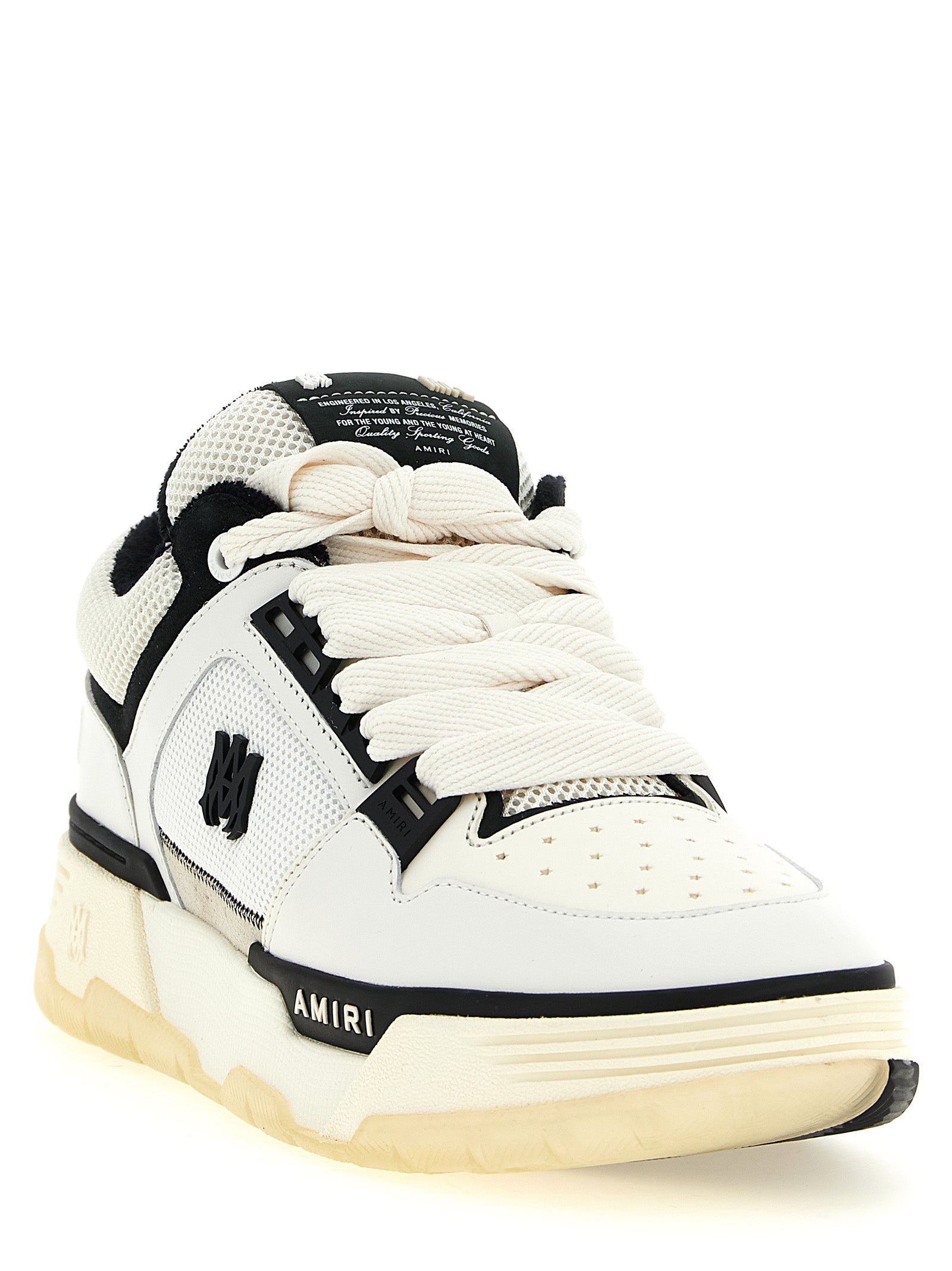 Amiri Bicolor Calfskin Athletic Men's Sneakers