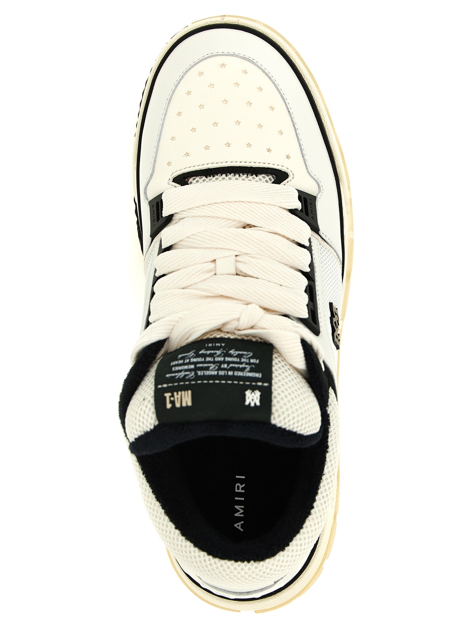 Amiri Bicolor Calfskin Athletic Men's Sneakers