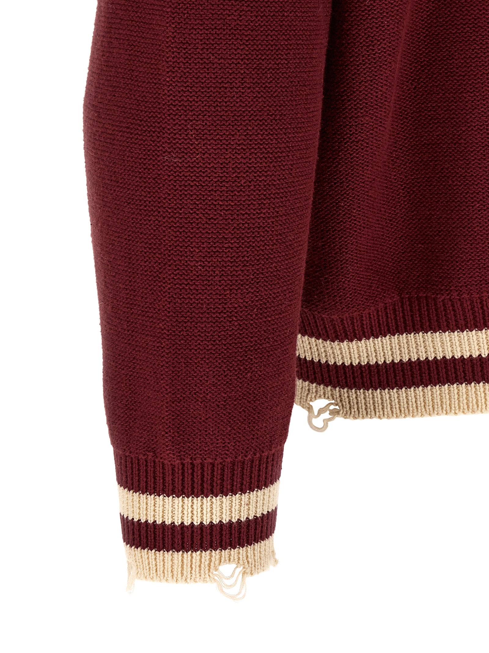 FOUND Bordeaux Cotton Men's Cardigan