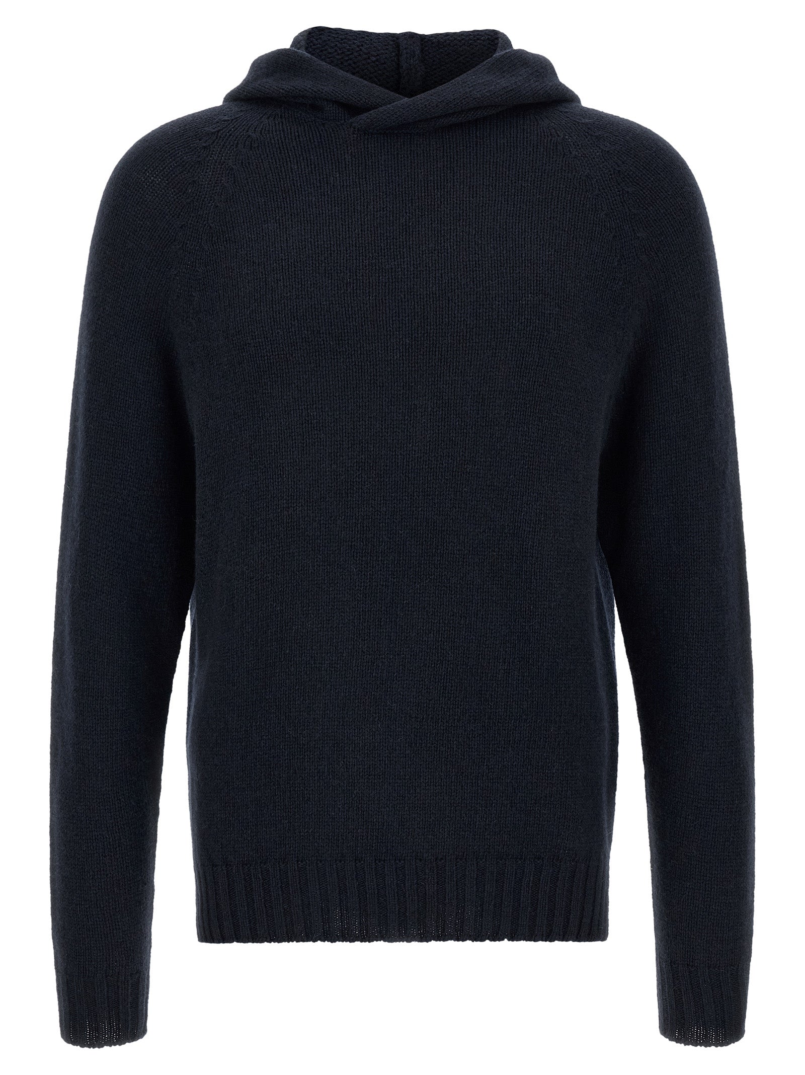 MA'RY'YA Blue Cashmere Men's Cardigan