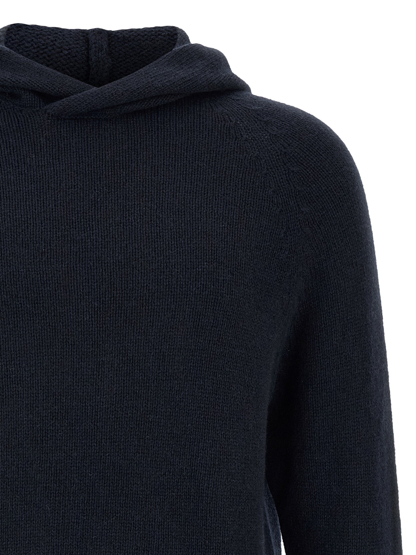 MA'RY'YA Blue Cashmere Men's Cardigan