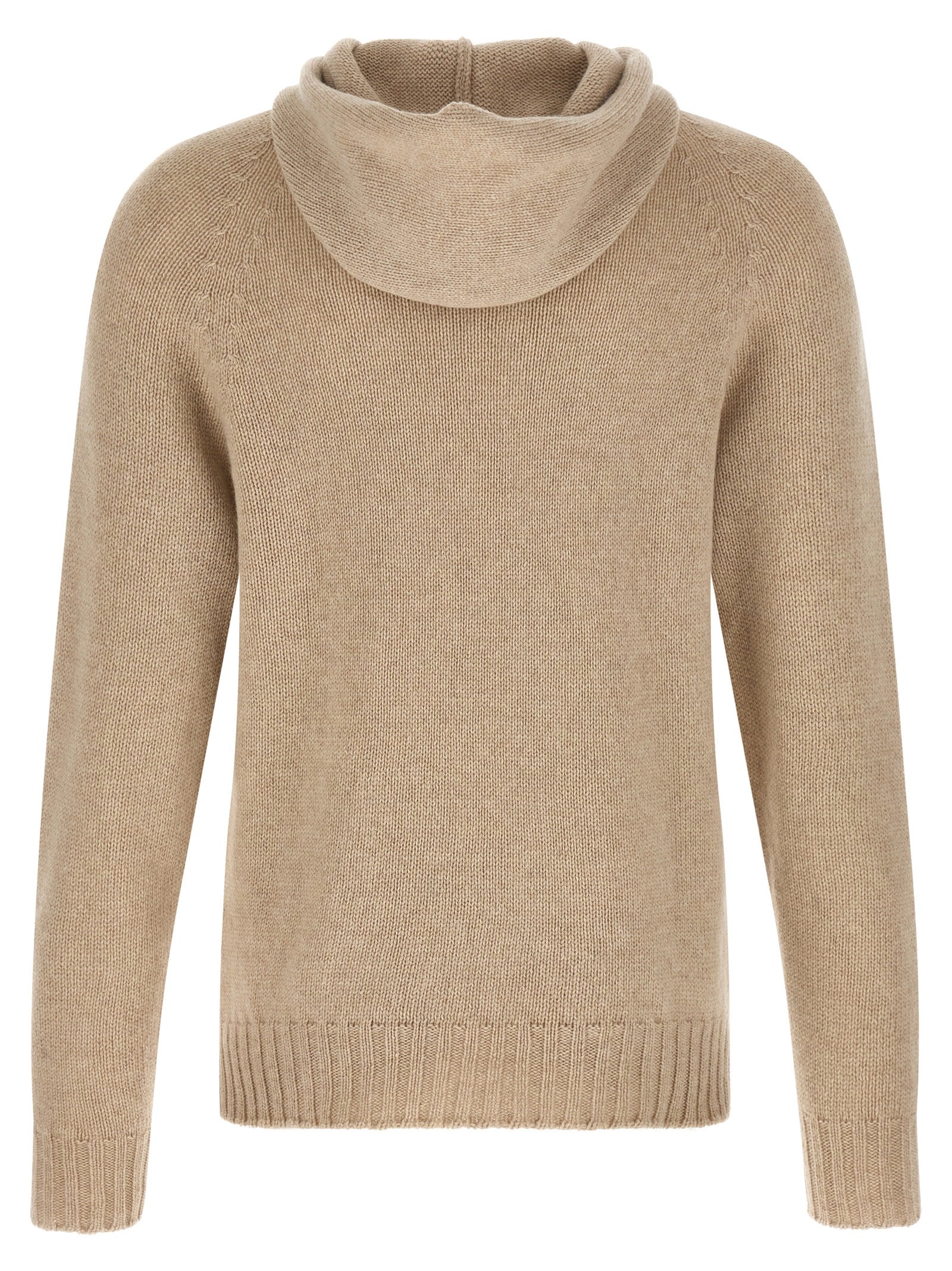MA'RY'YA Beige Cashmere Men's Cardigan