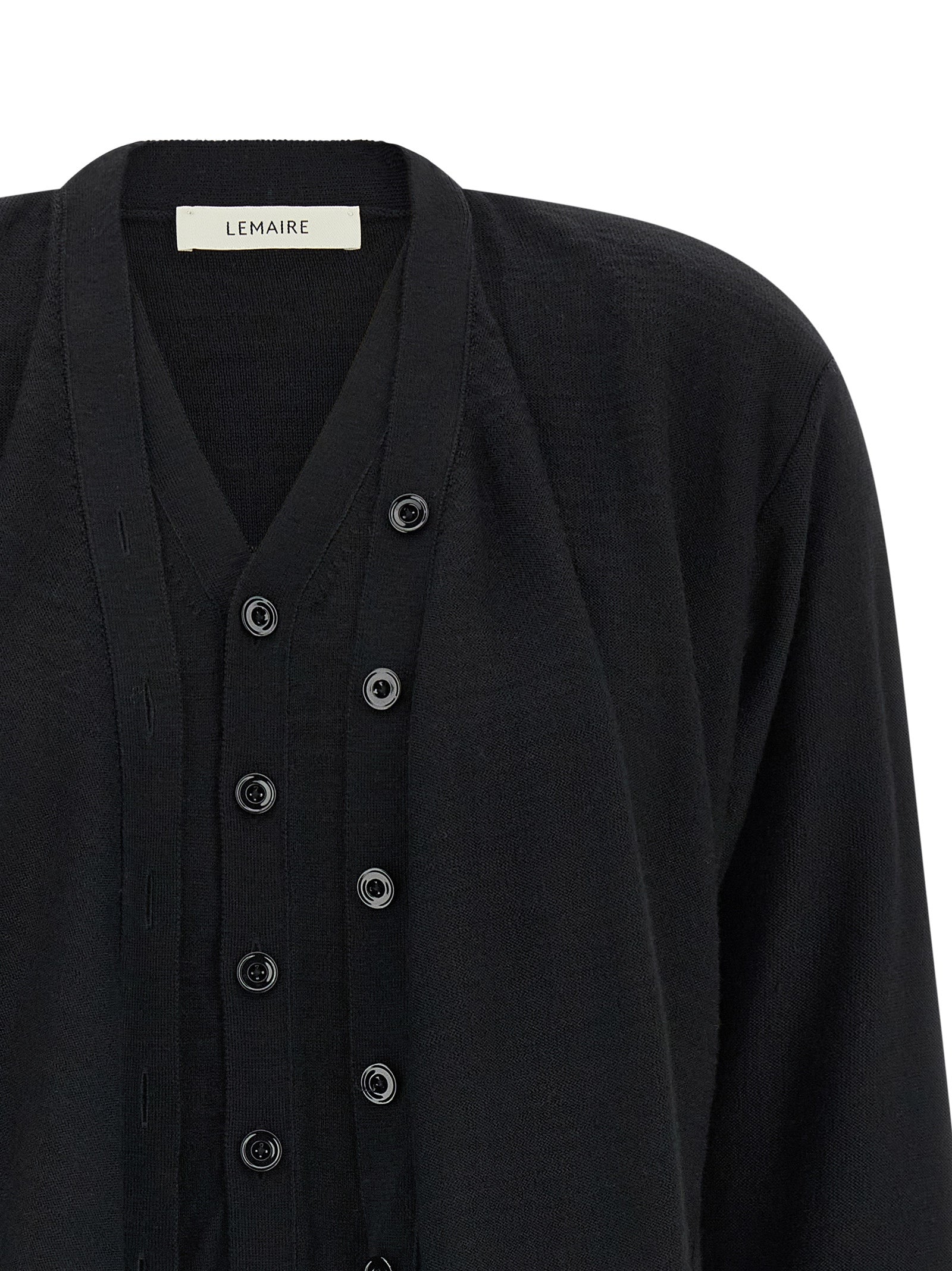 Lemaire Black Wool Women's Cardigan