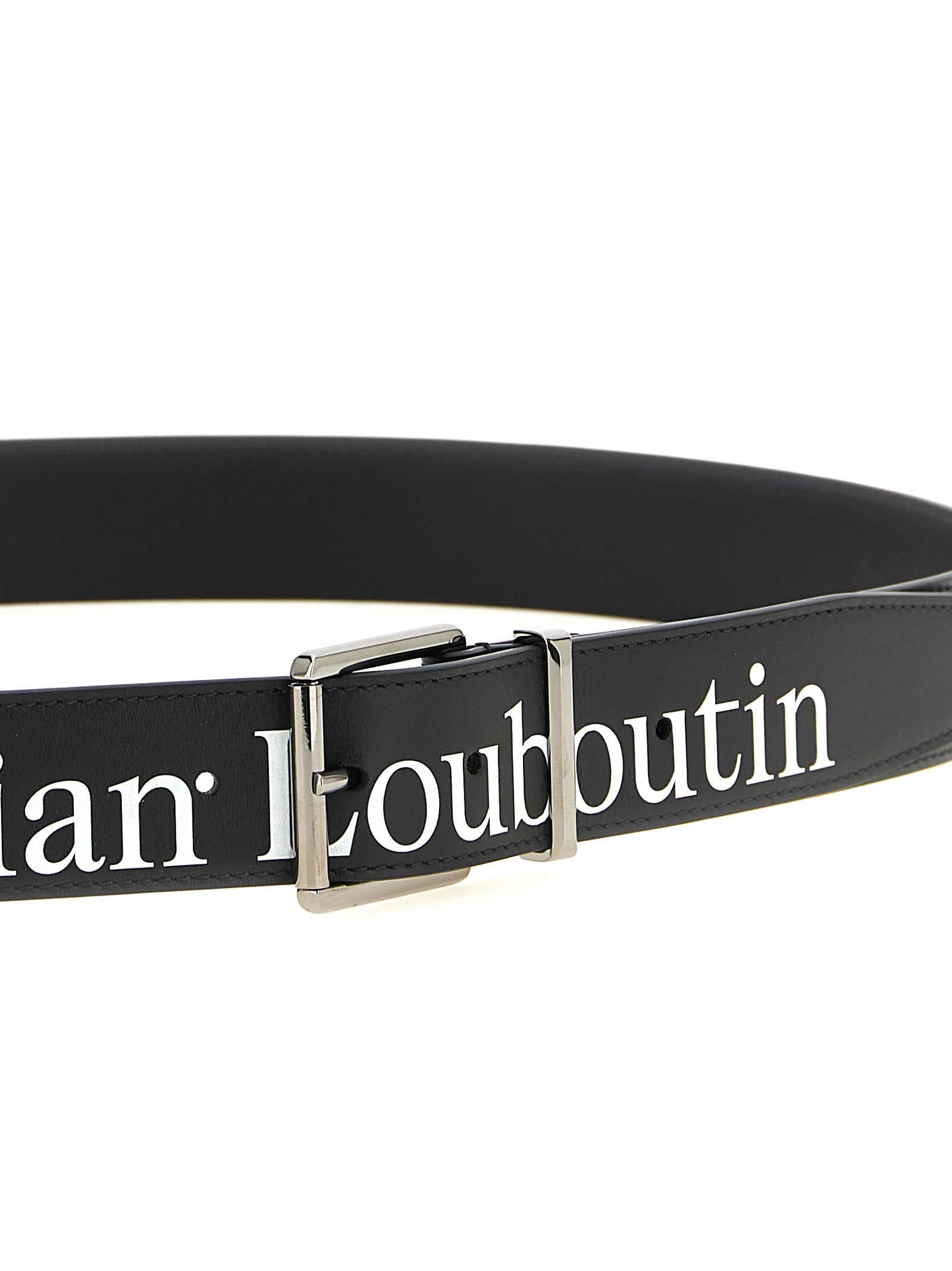 Christian Louboutin Black Calfskin Regular Men's Belt