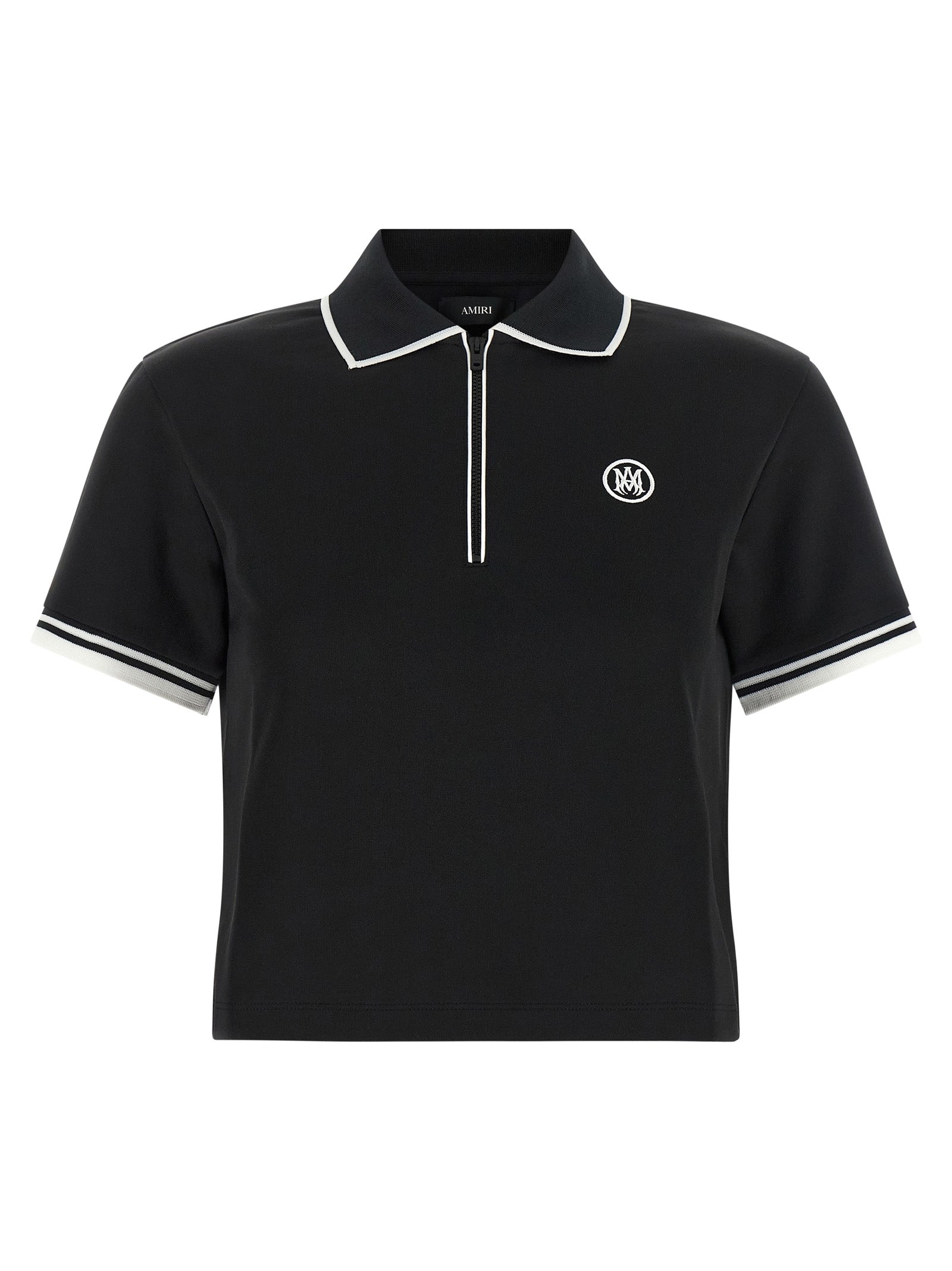 Amiri Black Polyester Polo Women's Shirt