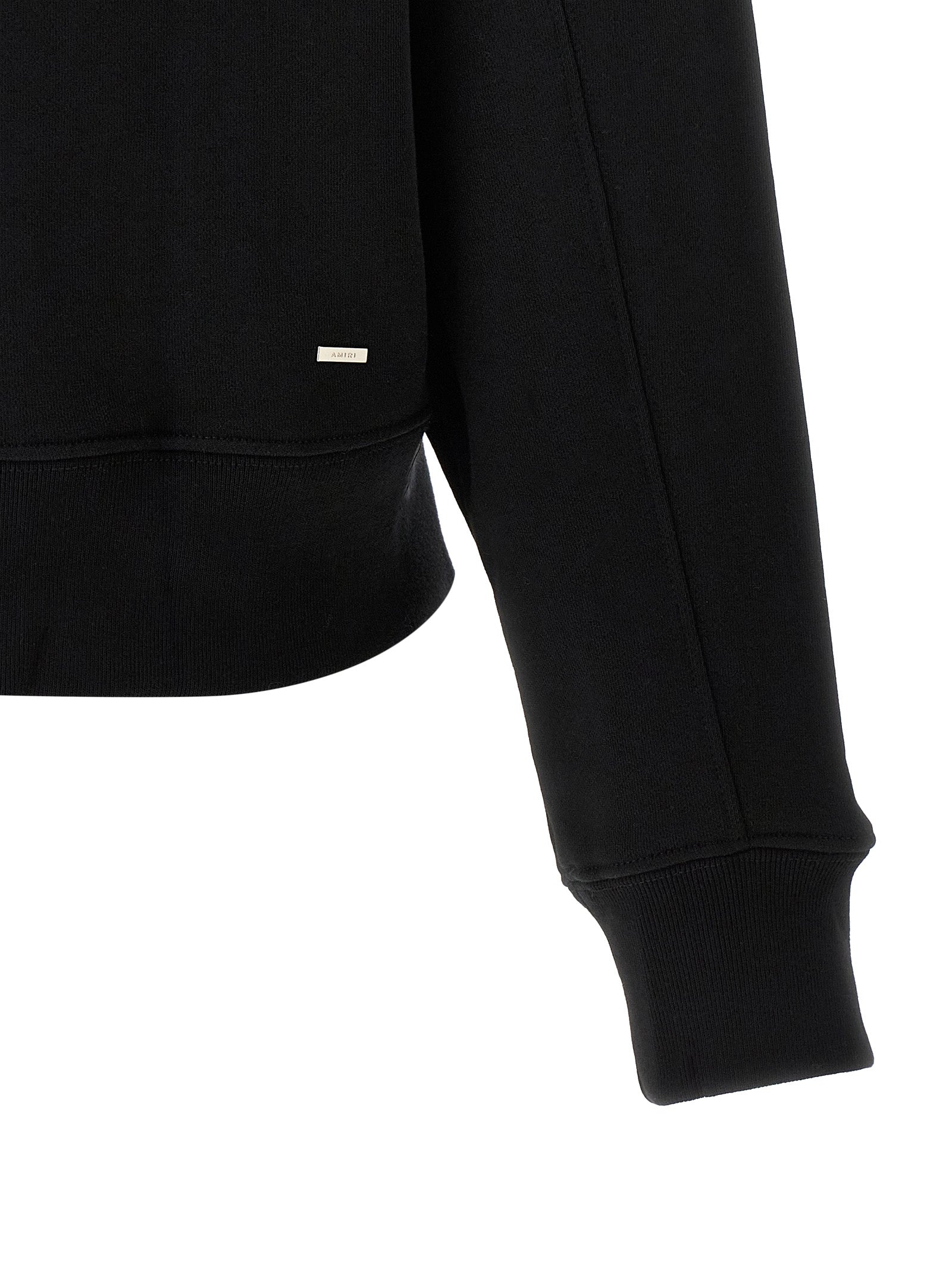 Amiri Black Cotton Women's Sweatshirt