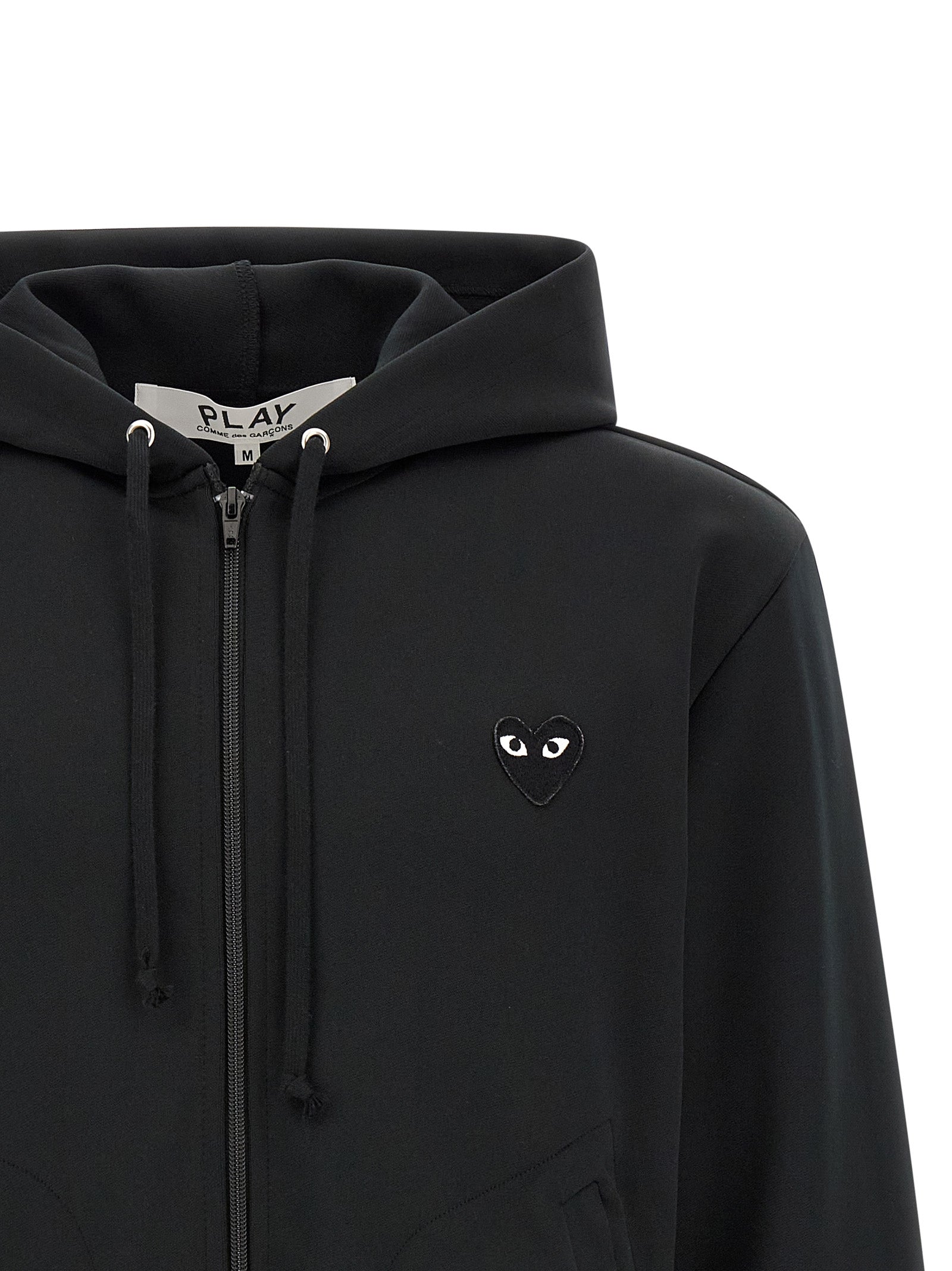 Comme Des Garçons Play Black Polyester Men's Cardigan