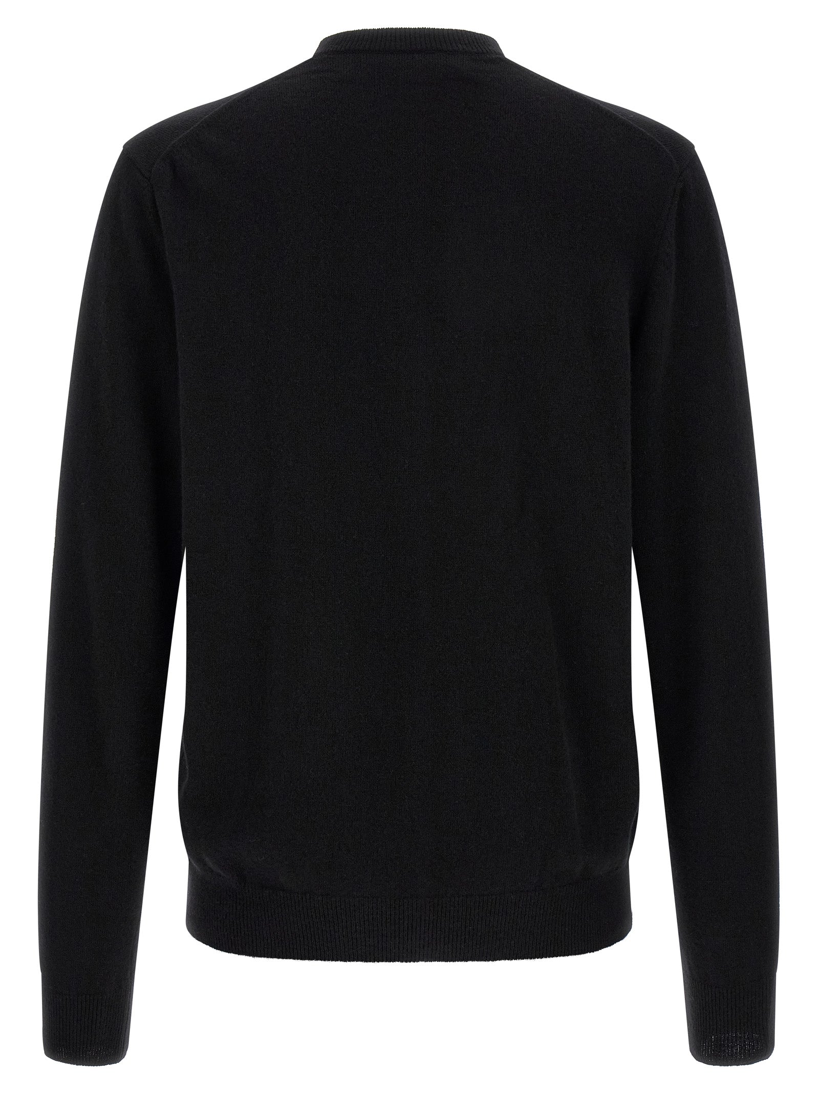 Comme Des Garçons Play Black Wool Men's Cardigan