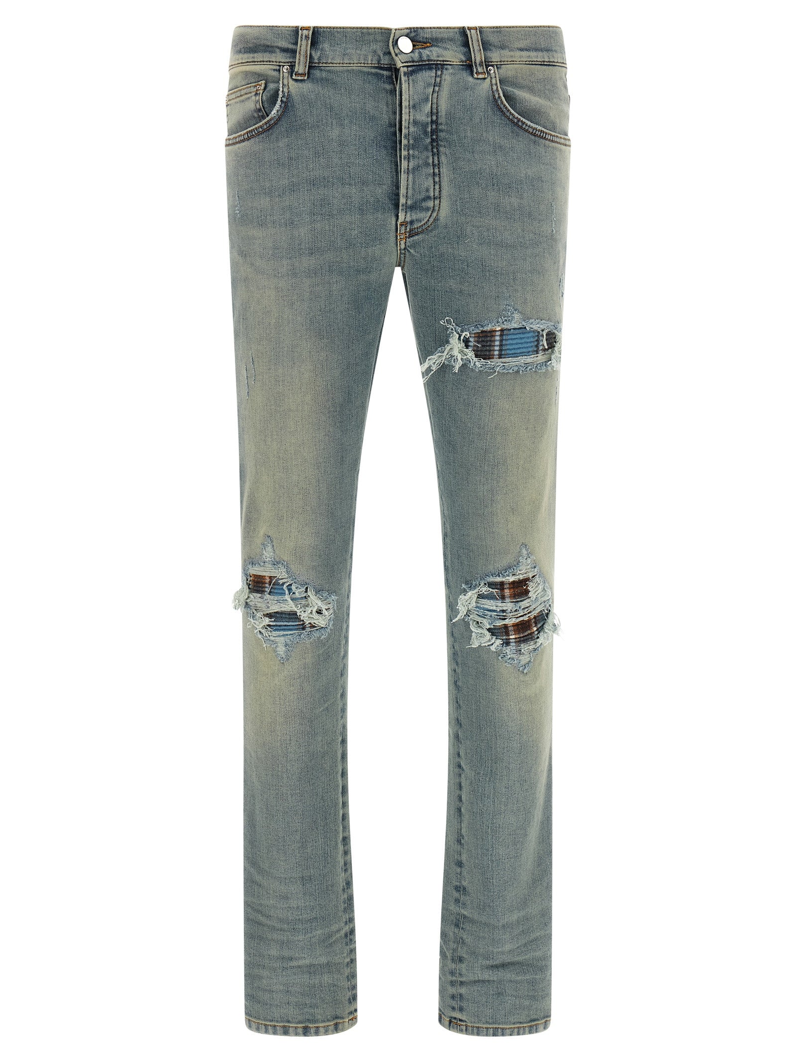 Amiri Blue Cotton Skinny Men's Jeans