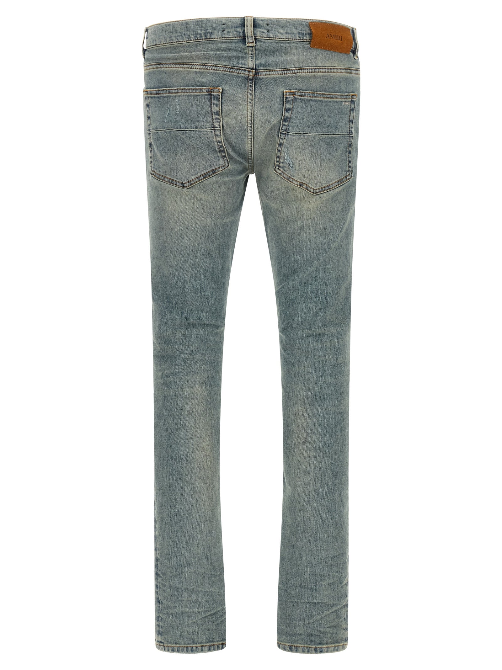 Amiri Blue Cotton Skinny Men's Jeans