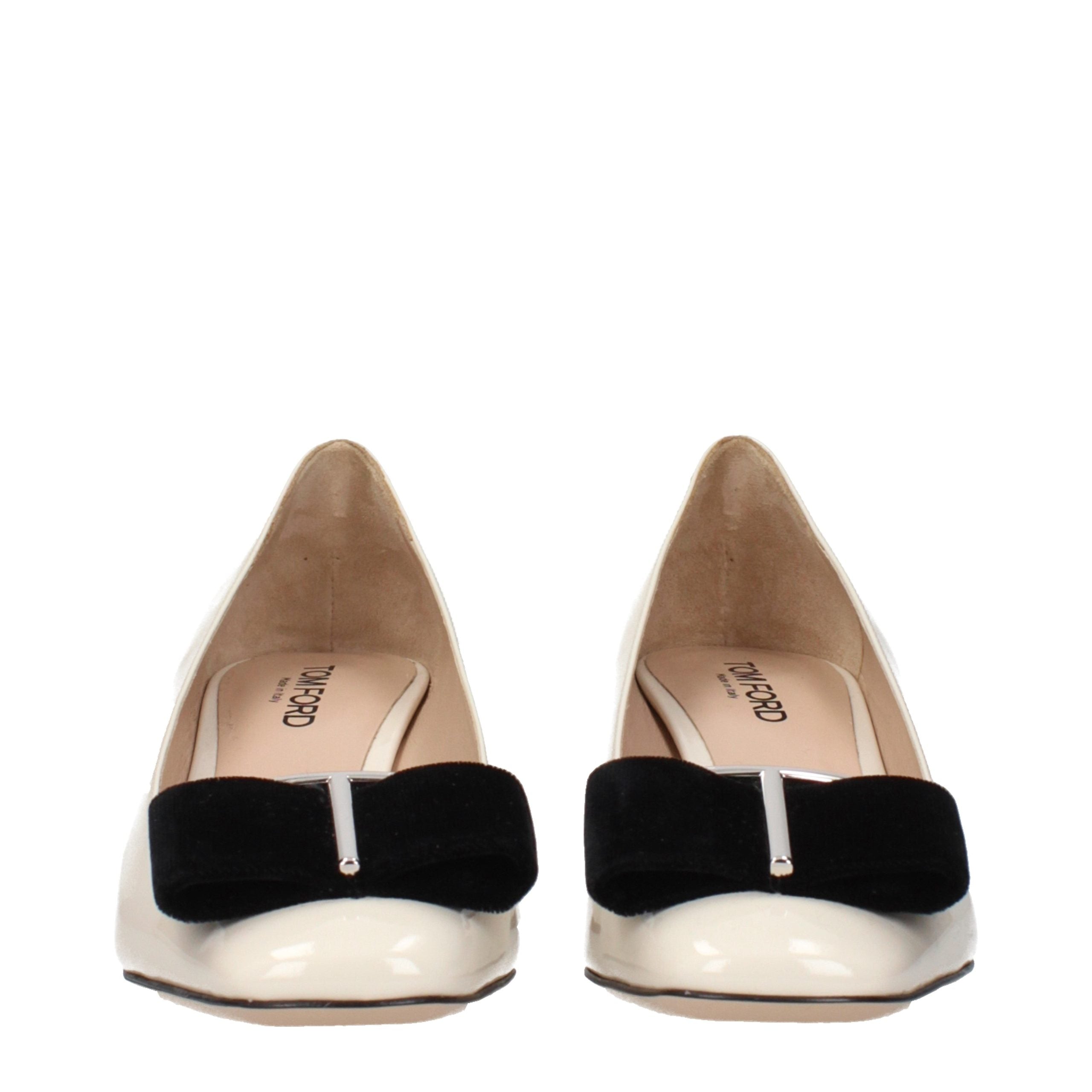 Tom Ford Beige Leather Mid Heel Women's Pumps