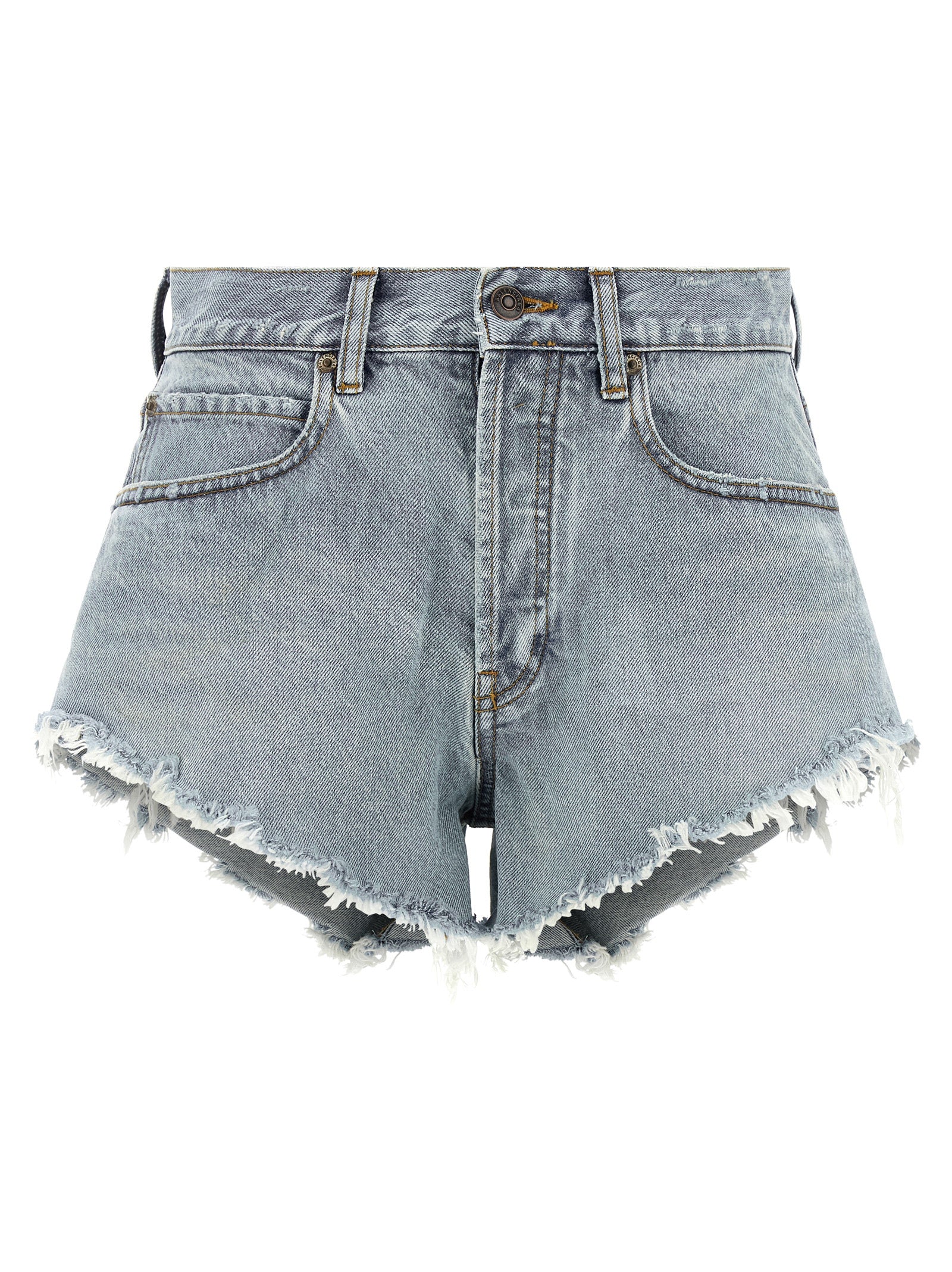 Balenciaga Blue Cotton Bermuda Women's Shorts