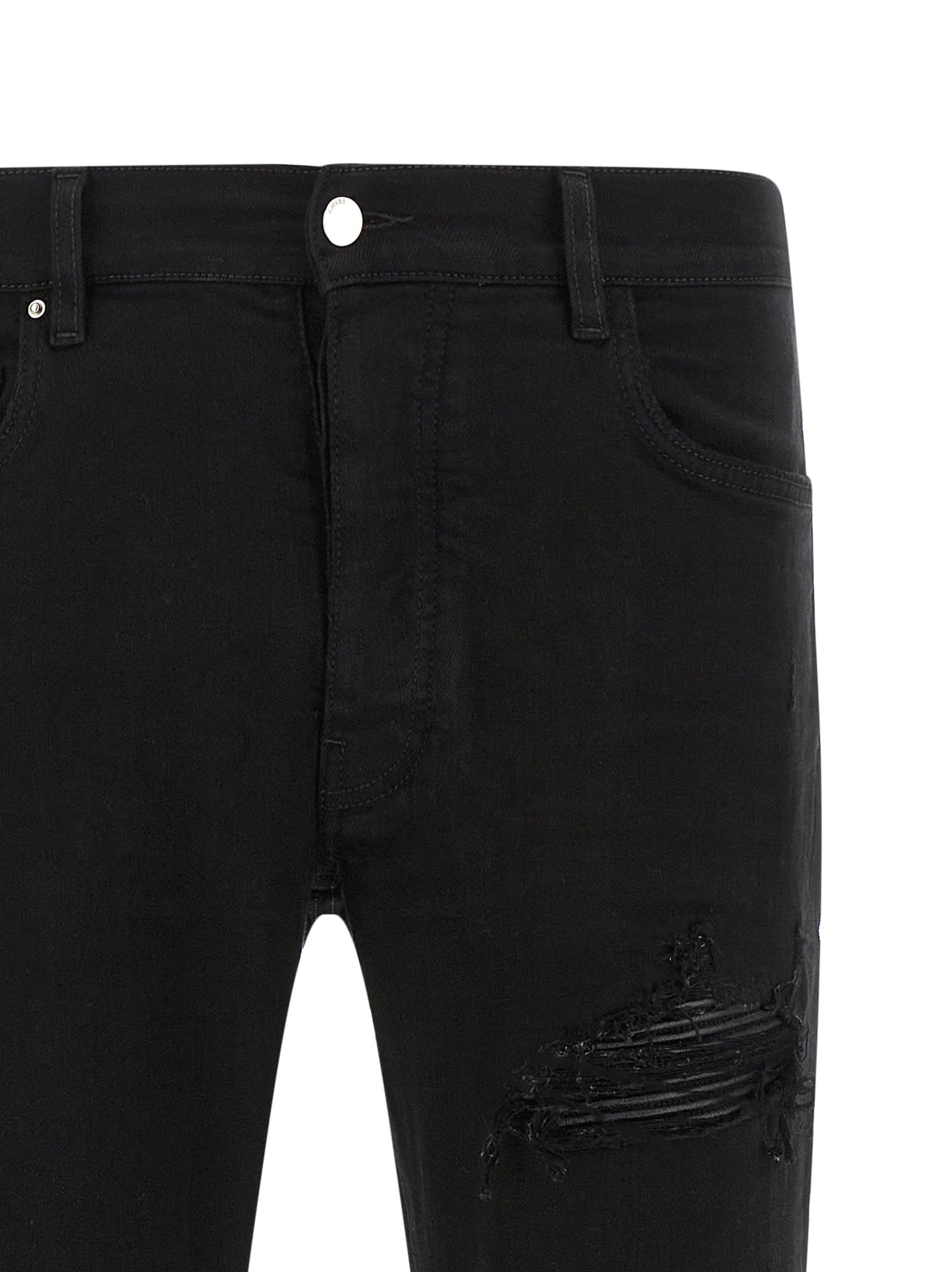 Amiri Black Cotton Slim Fit Men's Jeans