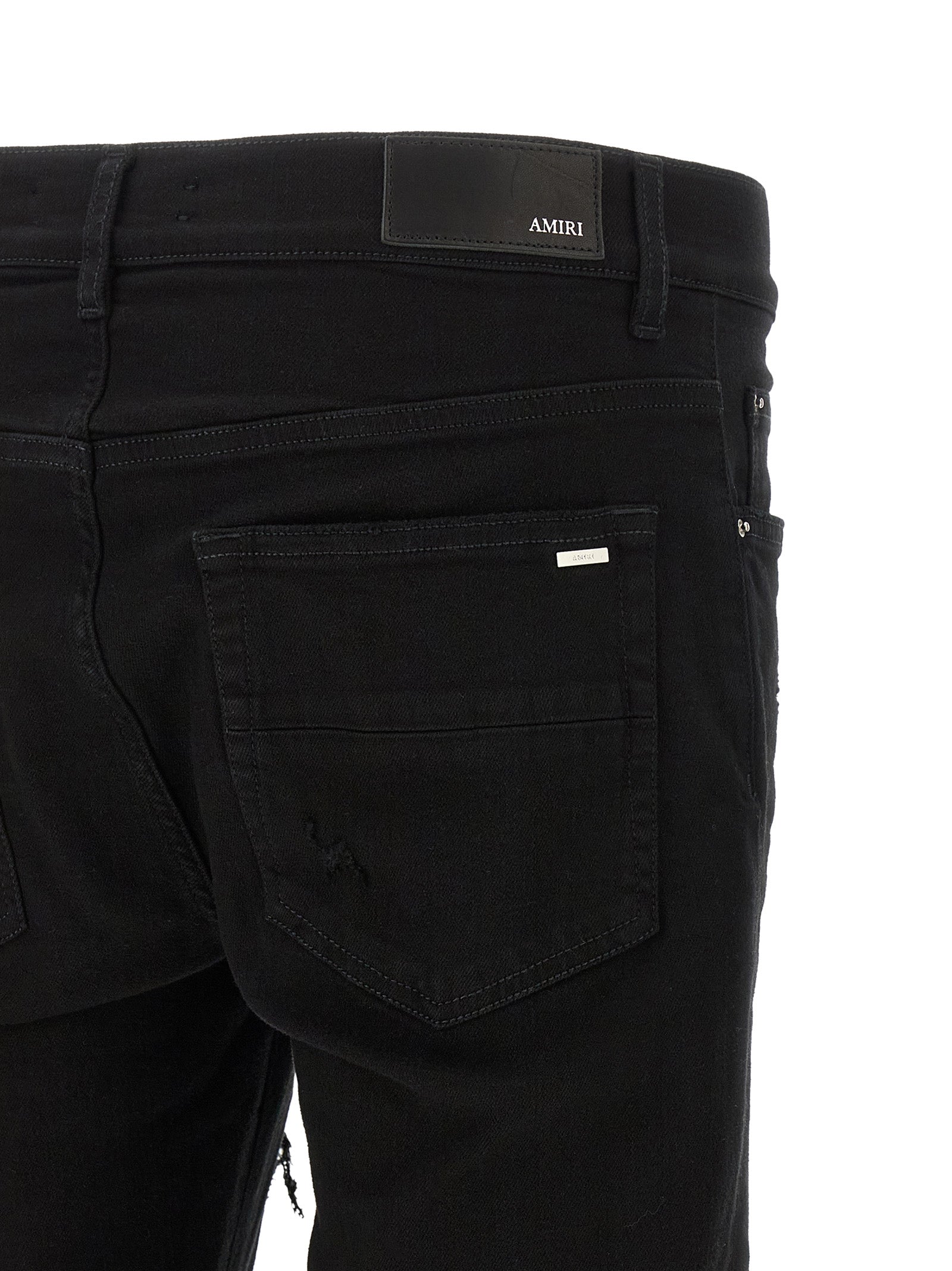 Amiri Black Cotton Slim Fit Men's Jeans