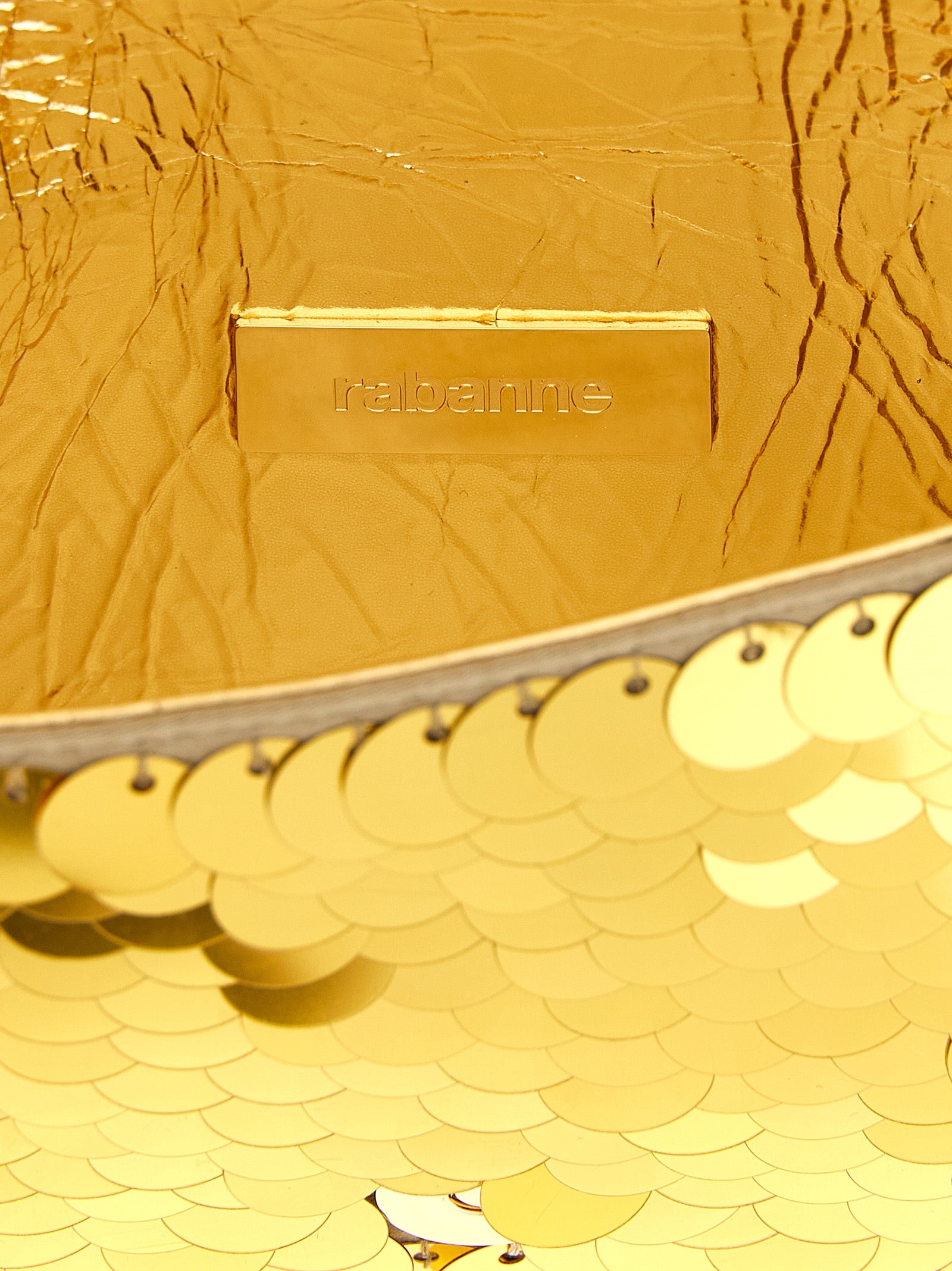 Paco Rabanne Gold Polyester Shoulder Women's Bag