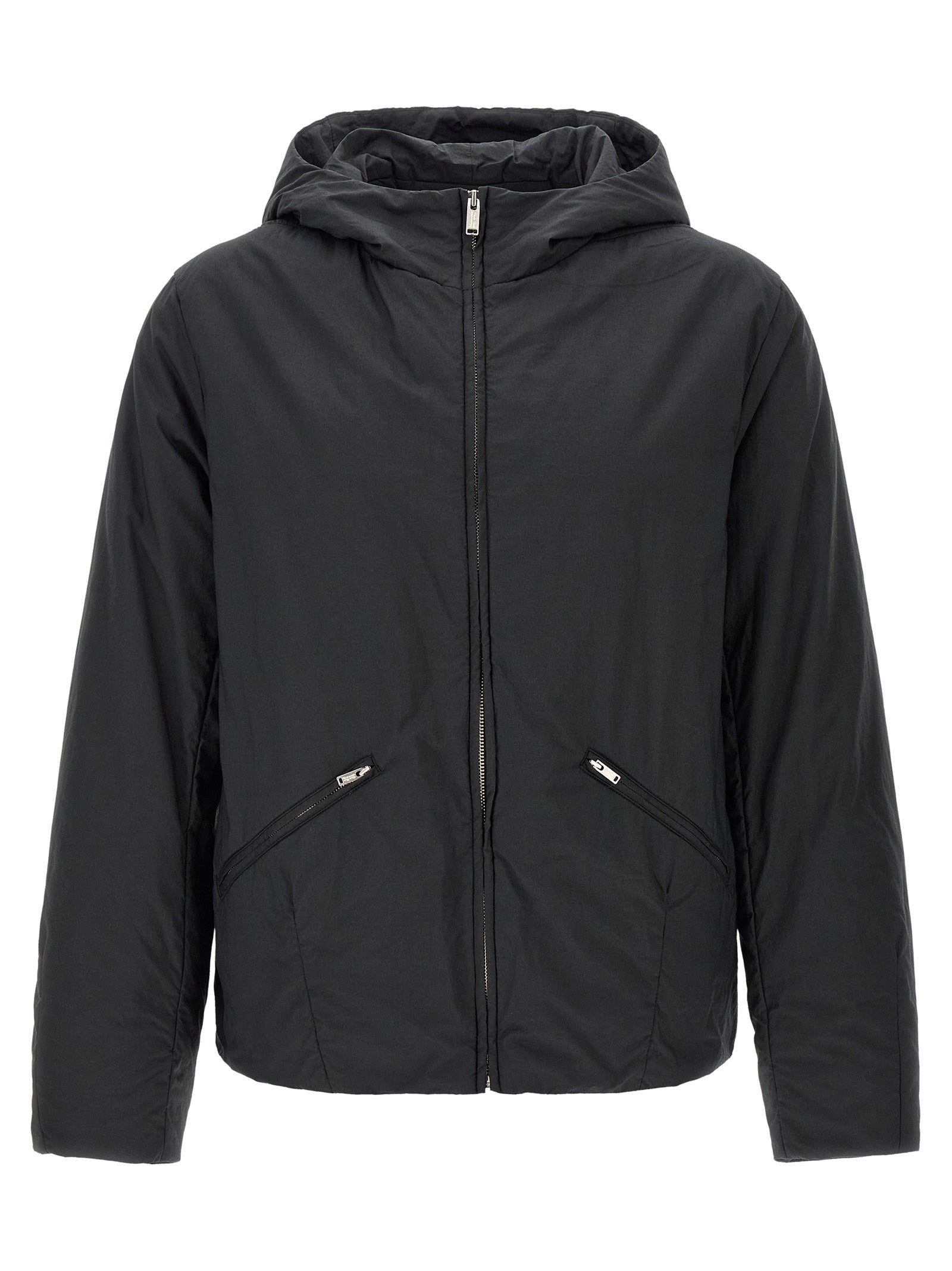 Undercover Black Cotton Full-Length Men's Jacket
