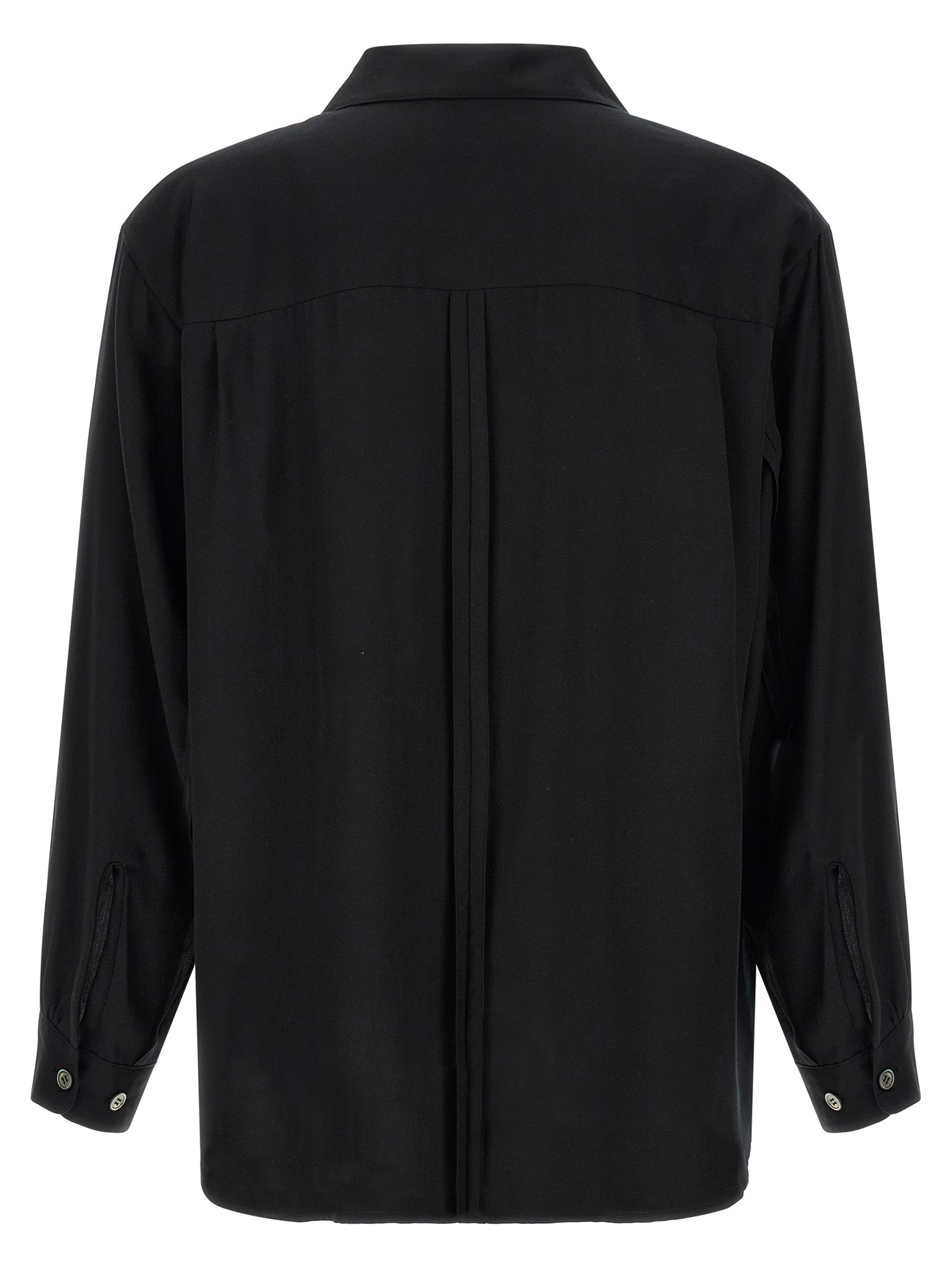 Undercover Black Rayon Men's Blouse