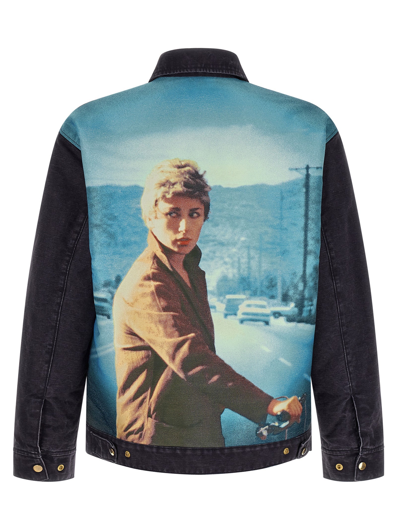 Undercover Blue Cotton Full-Length Men's Jacket