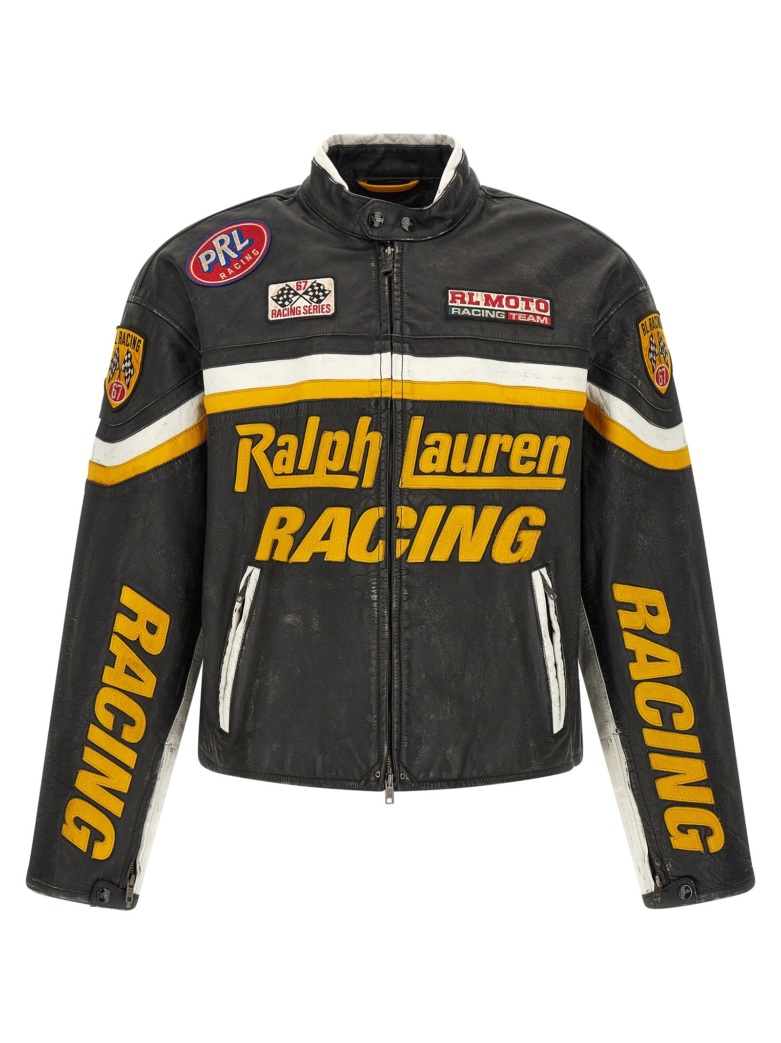 Polo Ralph Lauren Black Cowhide Leather Men's Jacket
