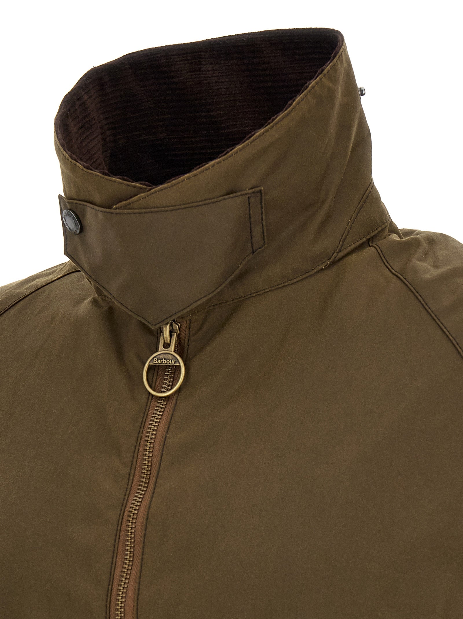 Barbour Brown Cotton Full-Length Men's Jacket