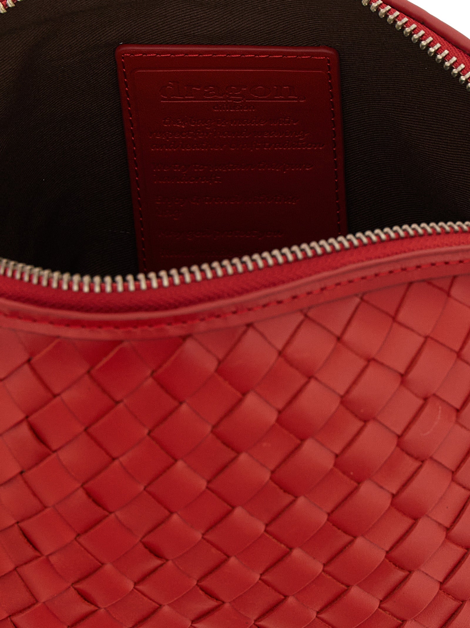 Dragon Diffusion Red Calfskin Crossbody Women's Bag
