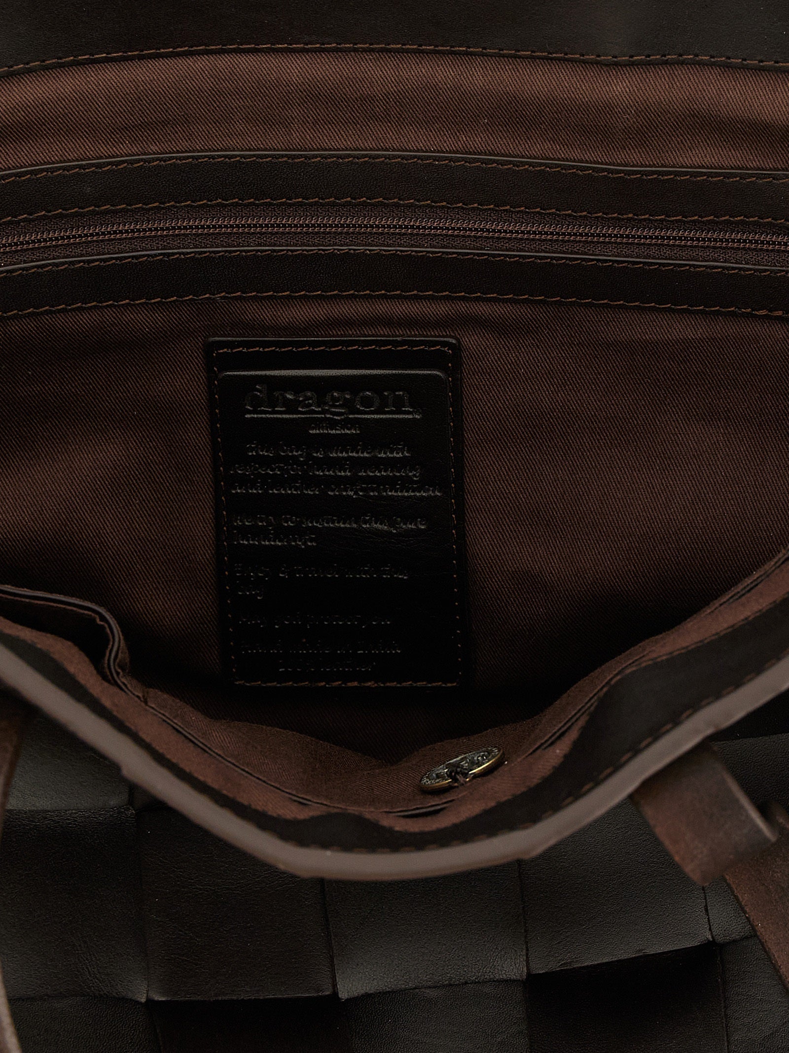 Dragon Diffusion Brown Calfskin Women's Handbag