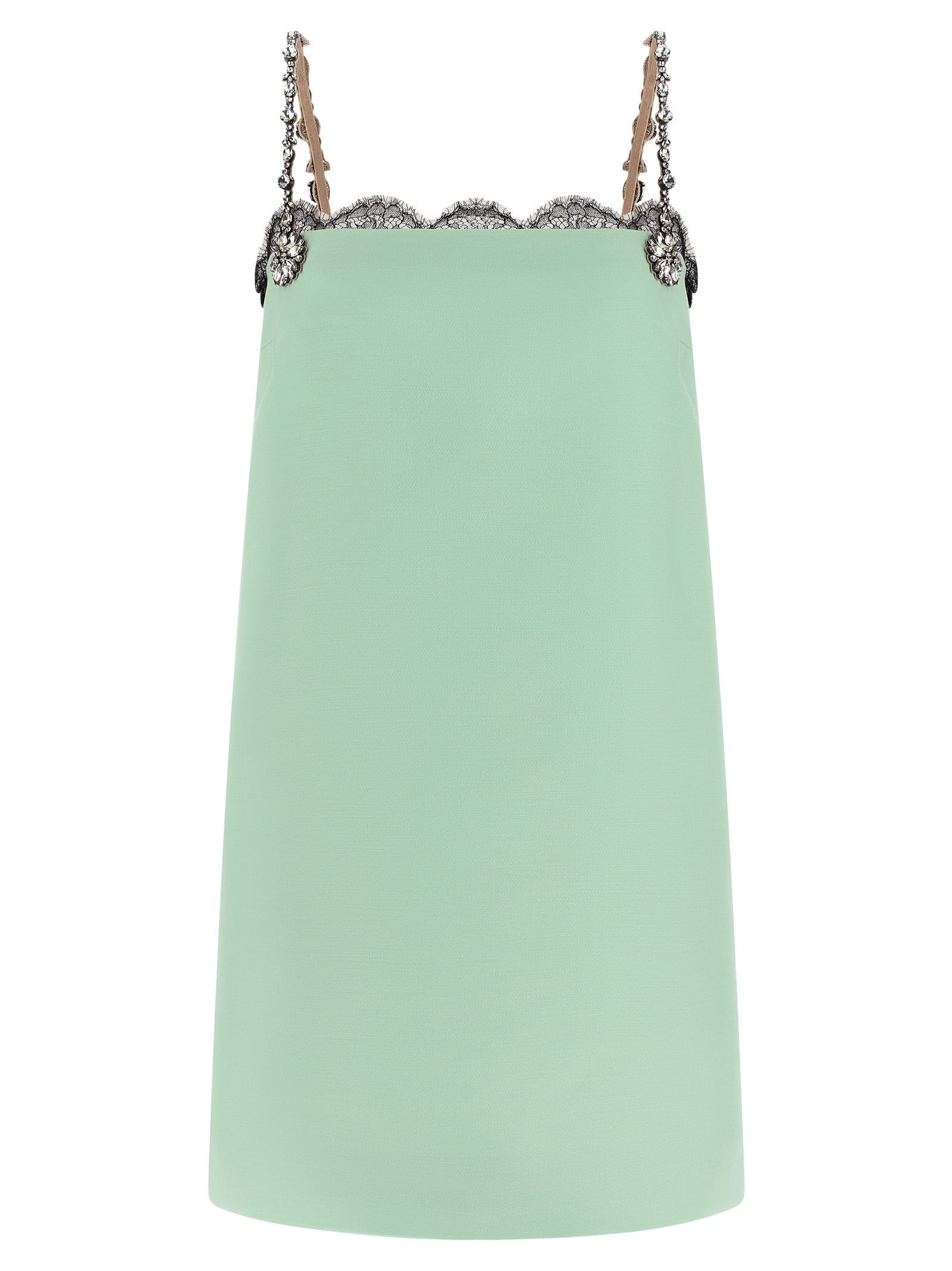 Valentino Garavani Bicolor Virgin Wool Short Women's Dress