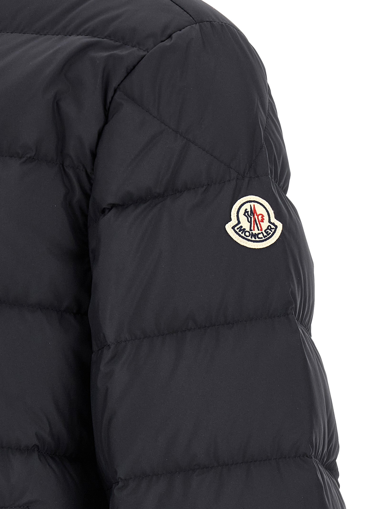 Moncler Blue Polyester Full-Length Men's Jacket