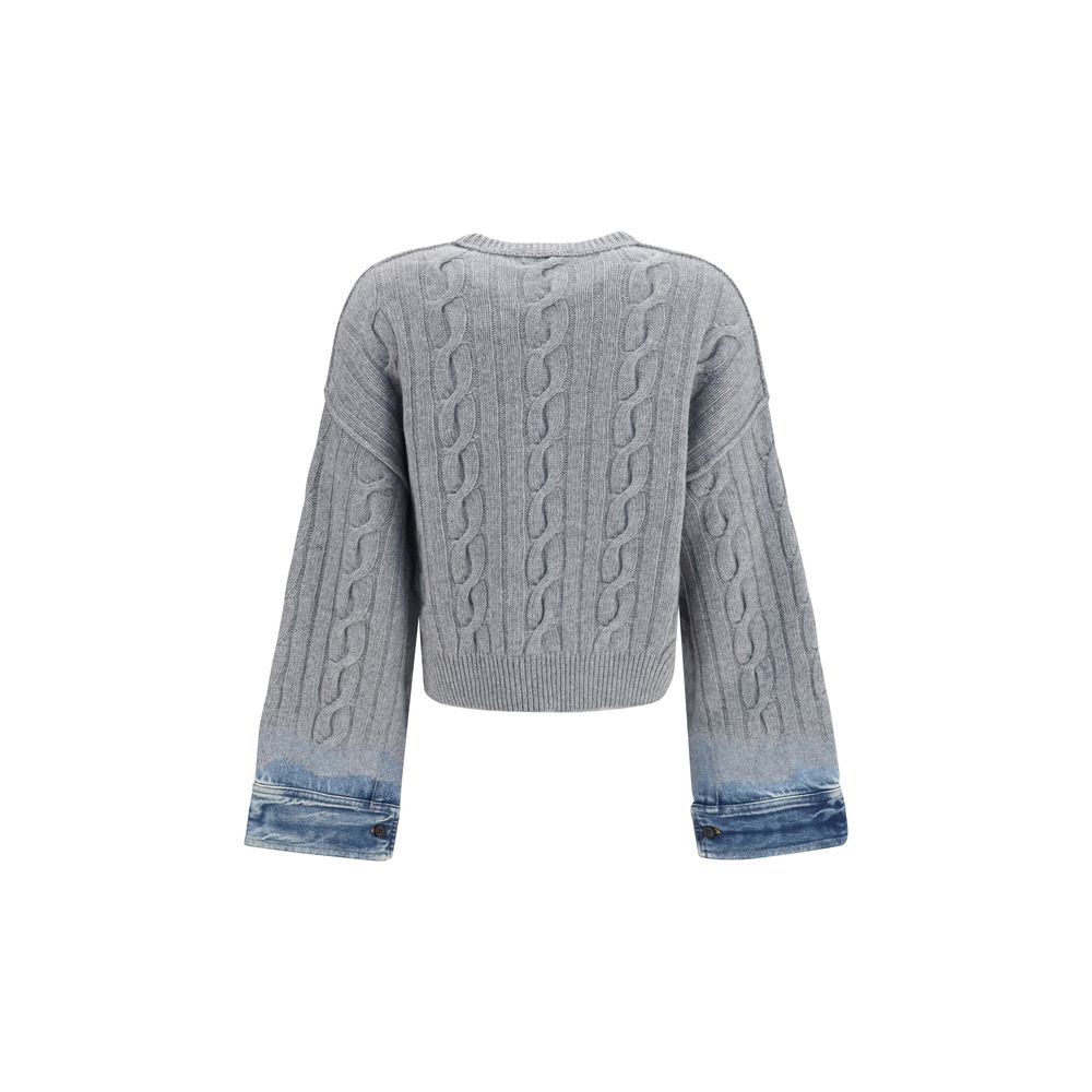Haikure Gray Wool Oves Aries Women's Sweatshirt