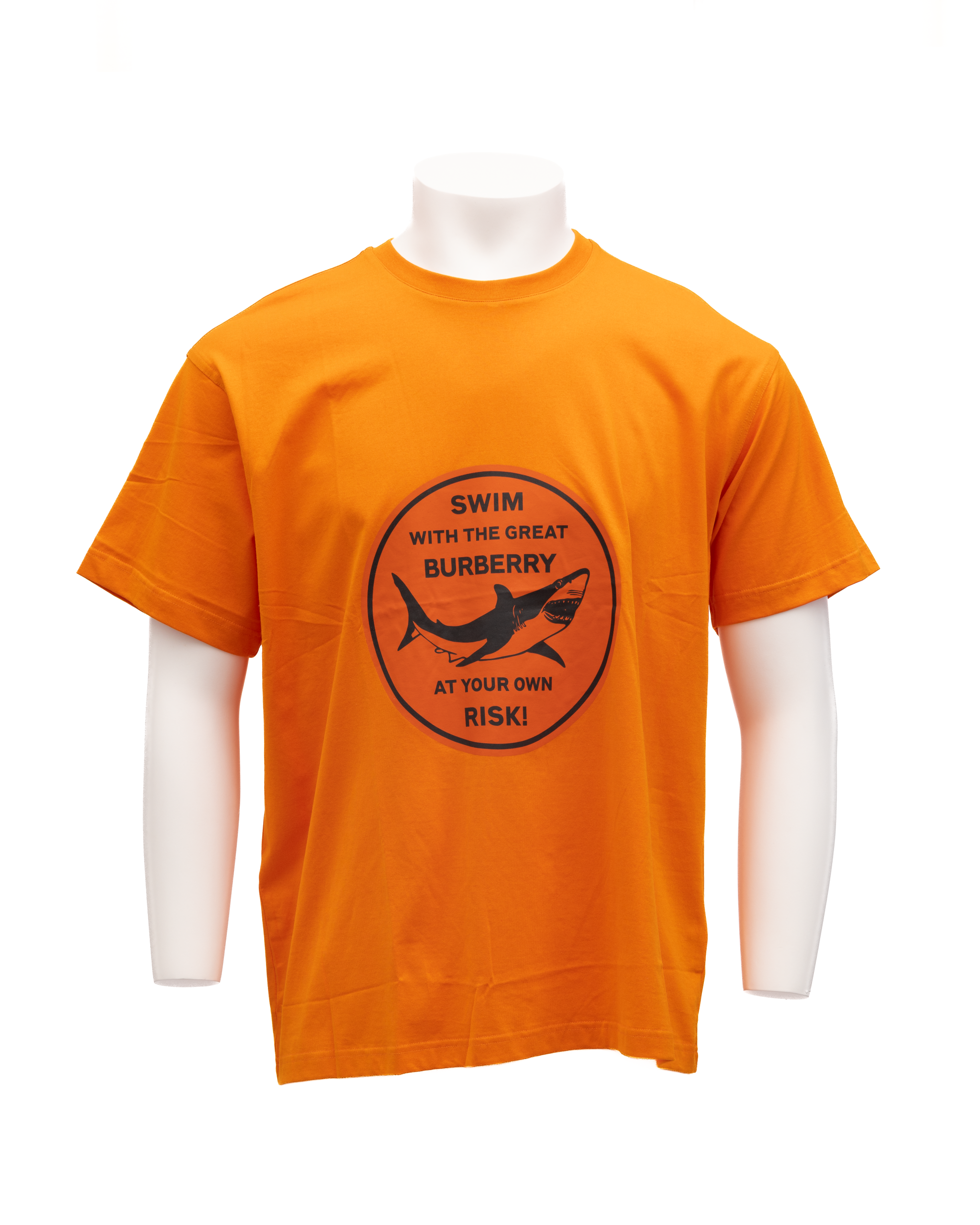 Burberry Orange Cotton Men's T-Shirt