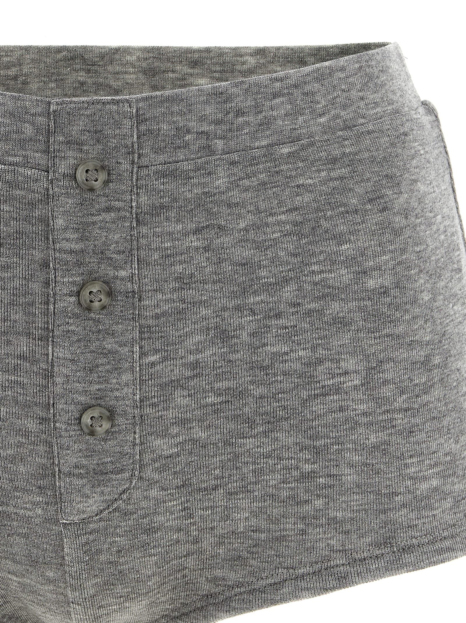 Entire Studios Gray Tencel Bermuda Women's Shorts