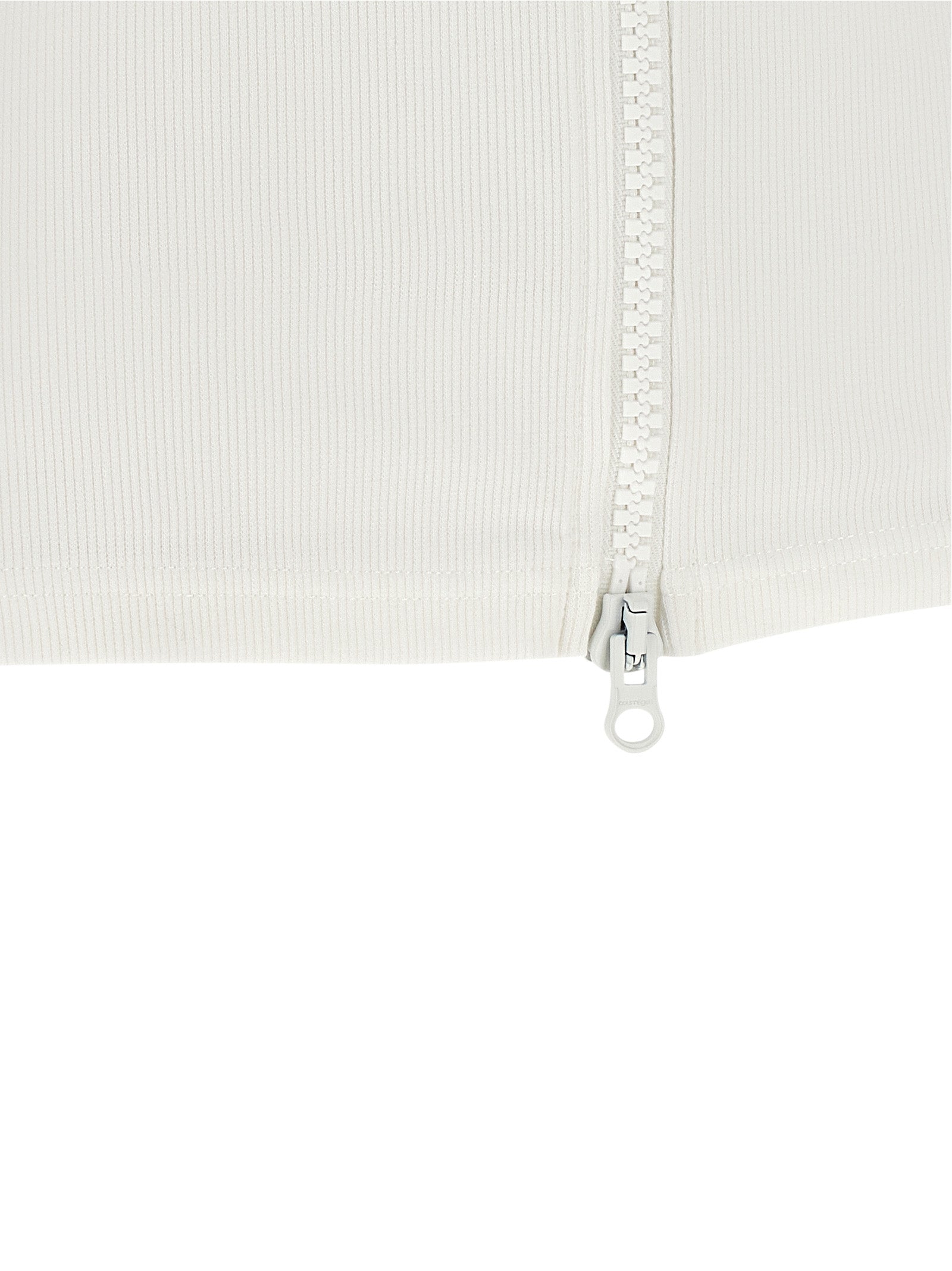 Courrèges White Cotton Sleeveles Women's T-Shirt