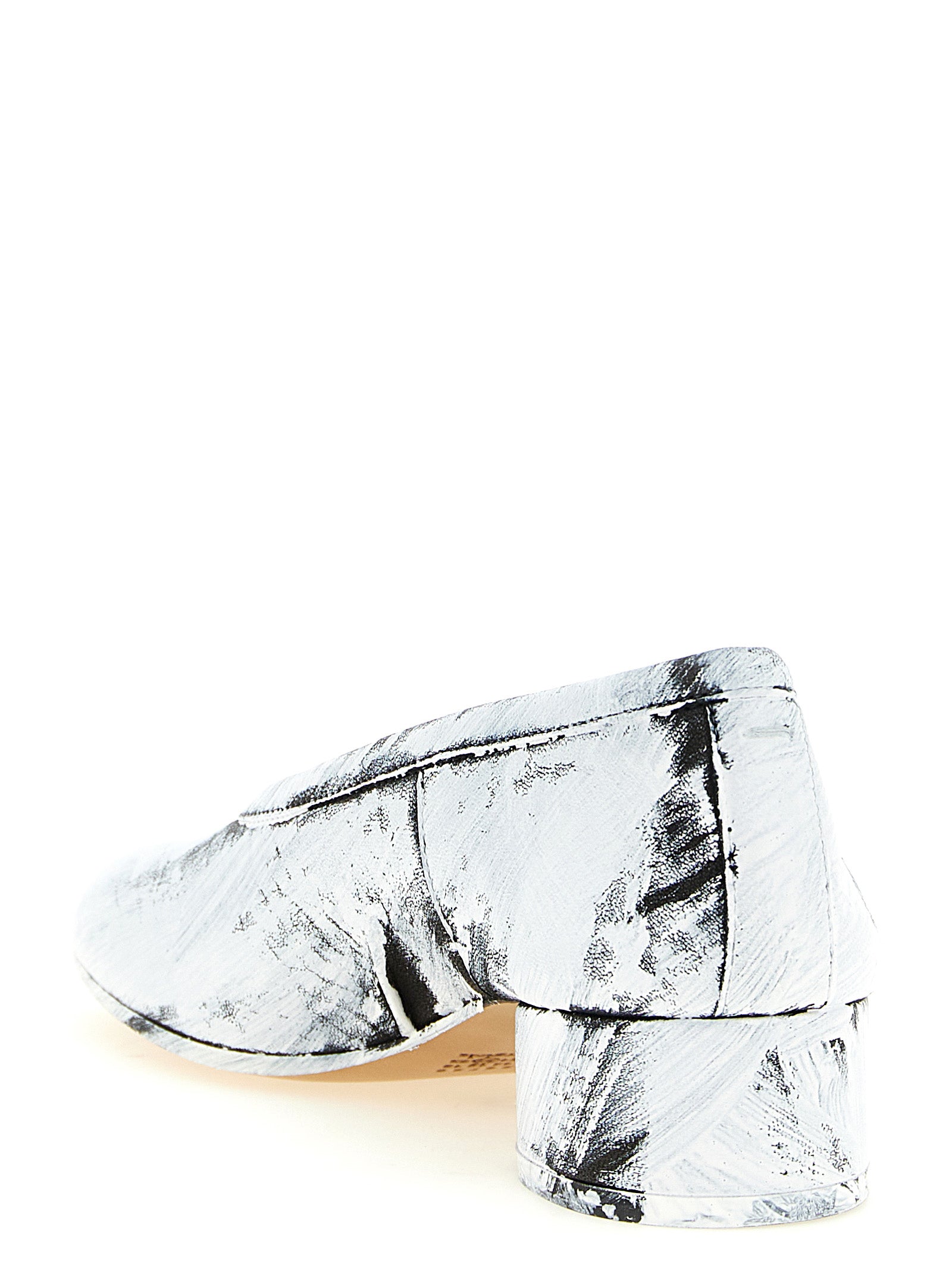 Maison Margiela Bicolor Lambskin Mid Heel Women's Pumps