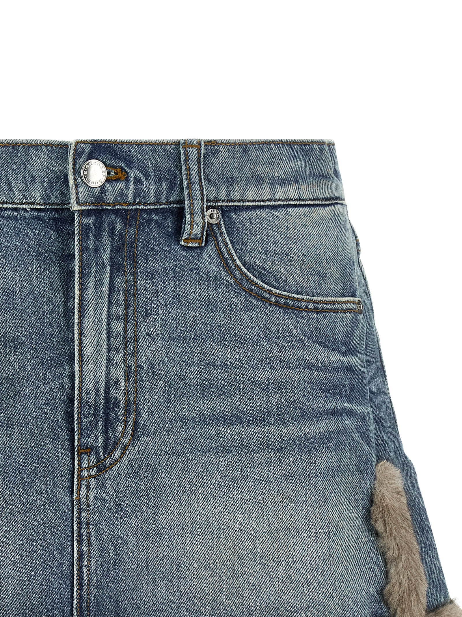 DENIM X ALEXANDER WANG Blue Cotton Long Women's Skirt