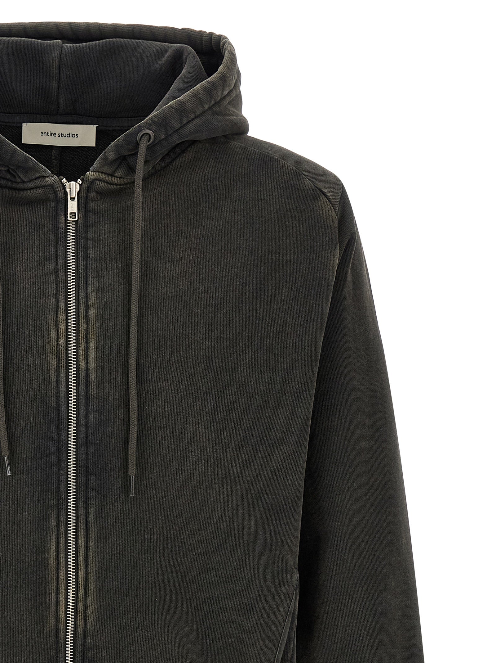 Entire Studios Black Cotton Men's Sweatshirt