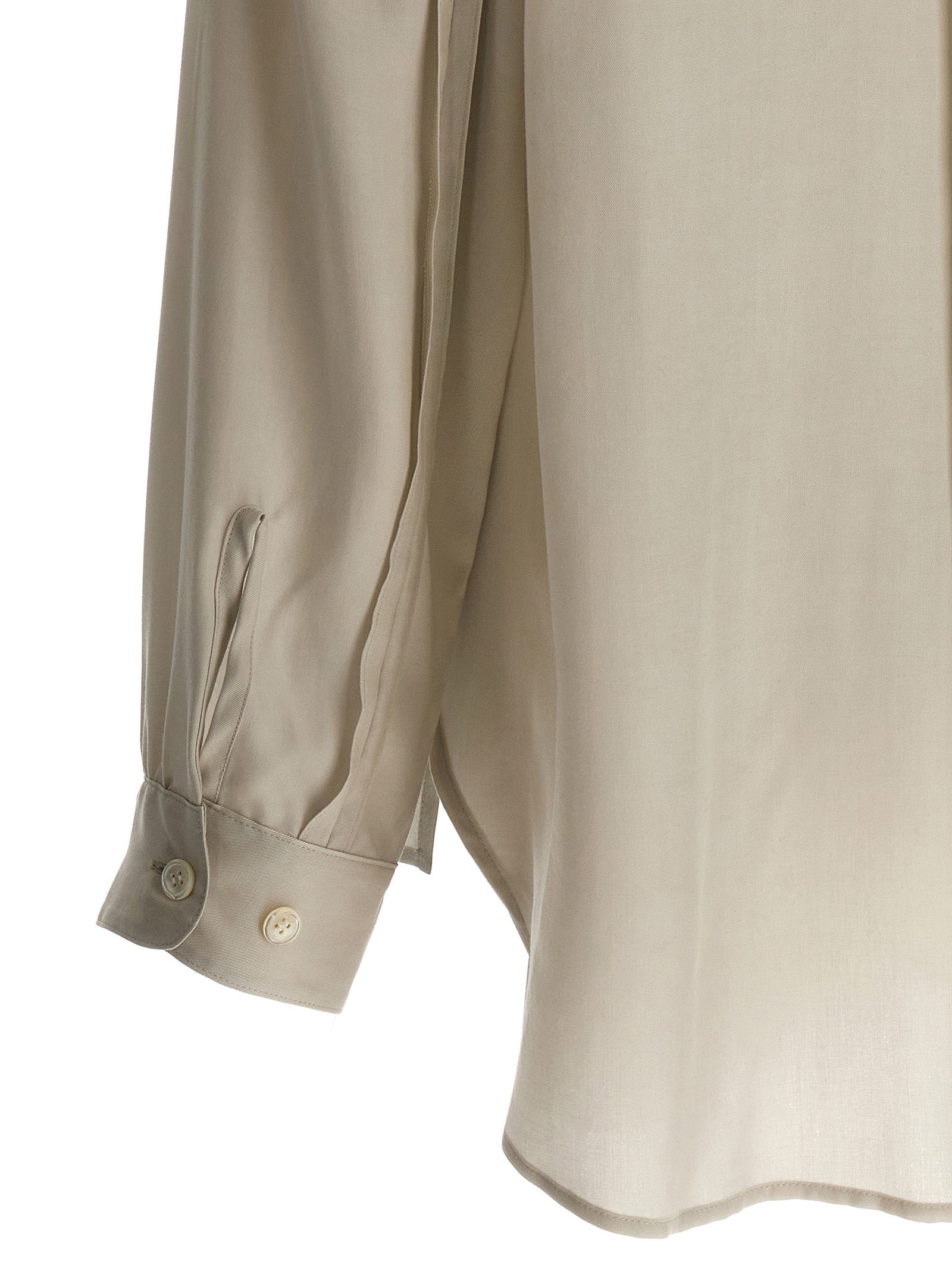 Undercover Beige Rayon Men's Blouse
