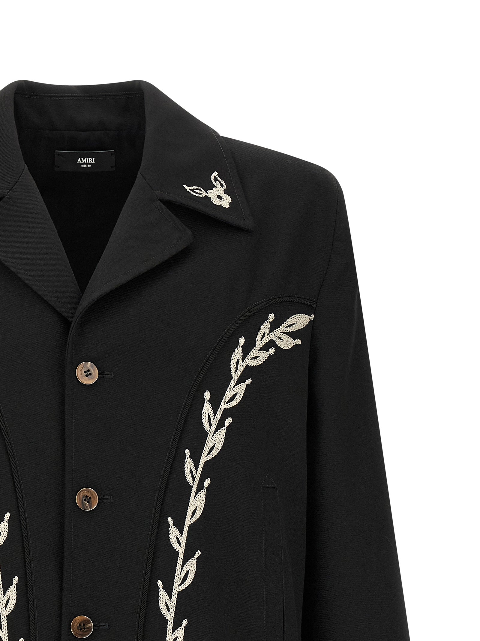 Amiri Black Polyester Full-Length Men's Jacket