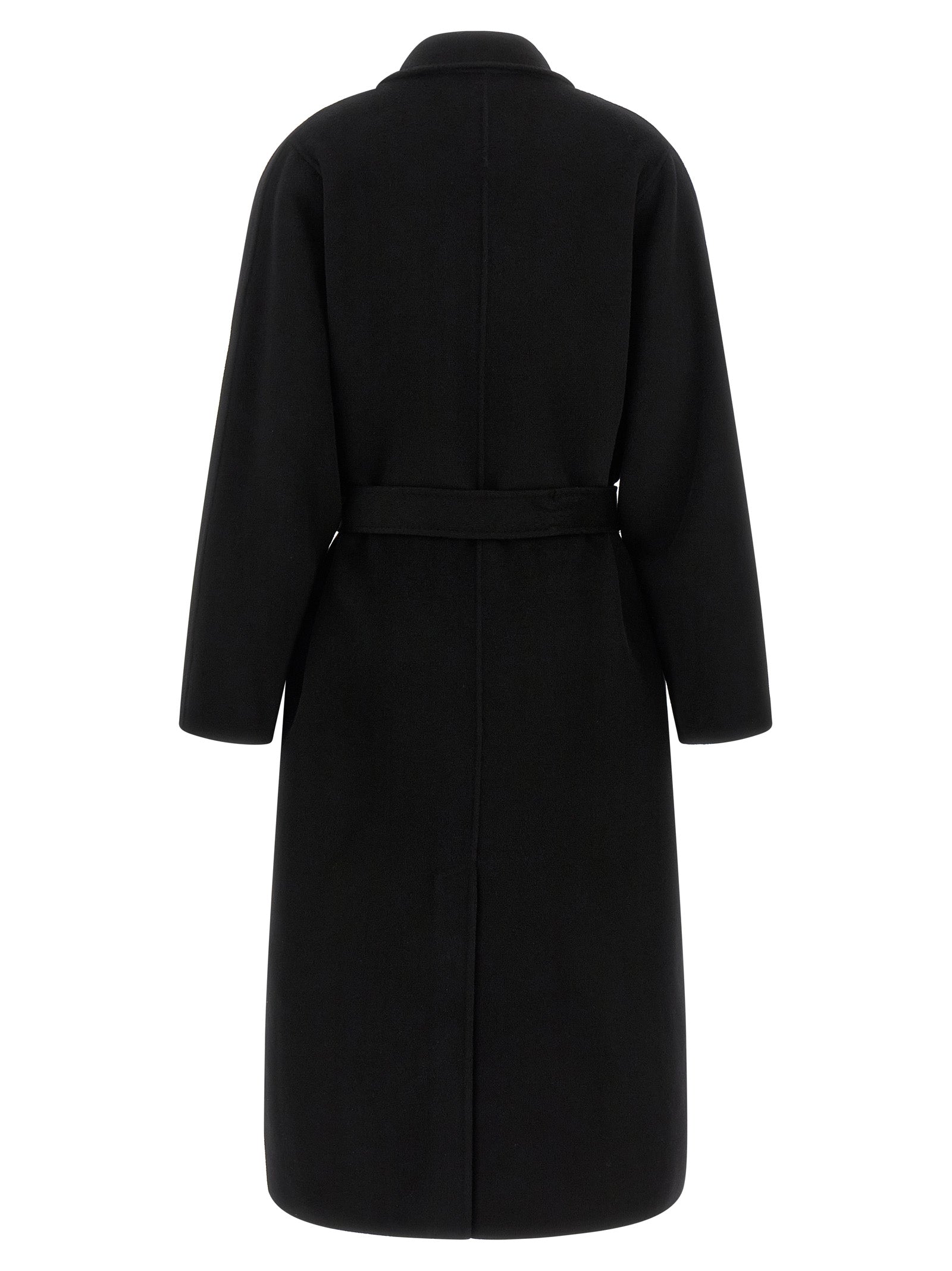 Elisabetta Franchi Black Wool Women's Coat