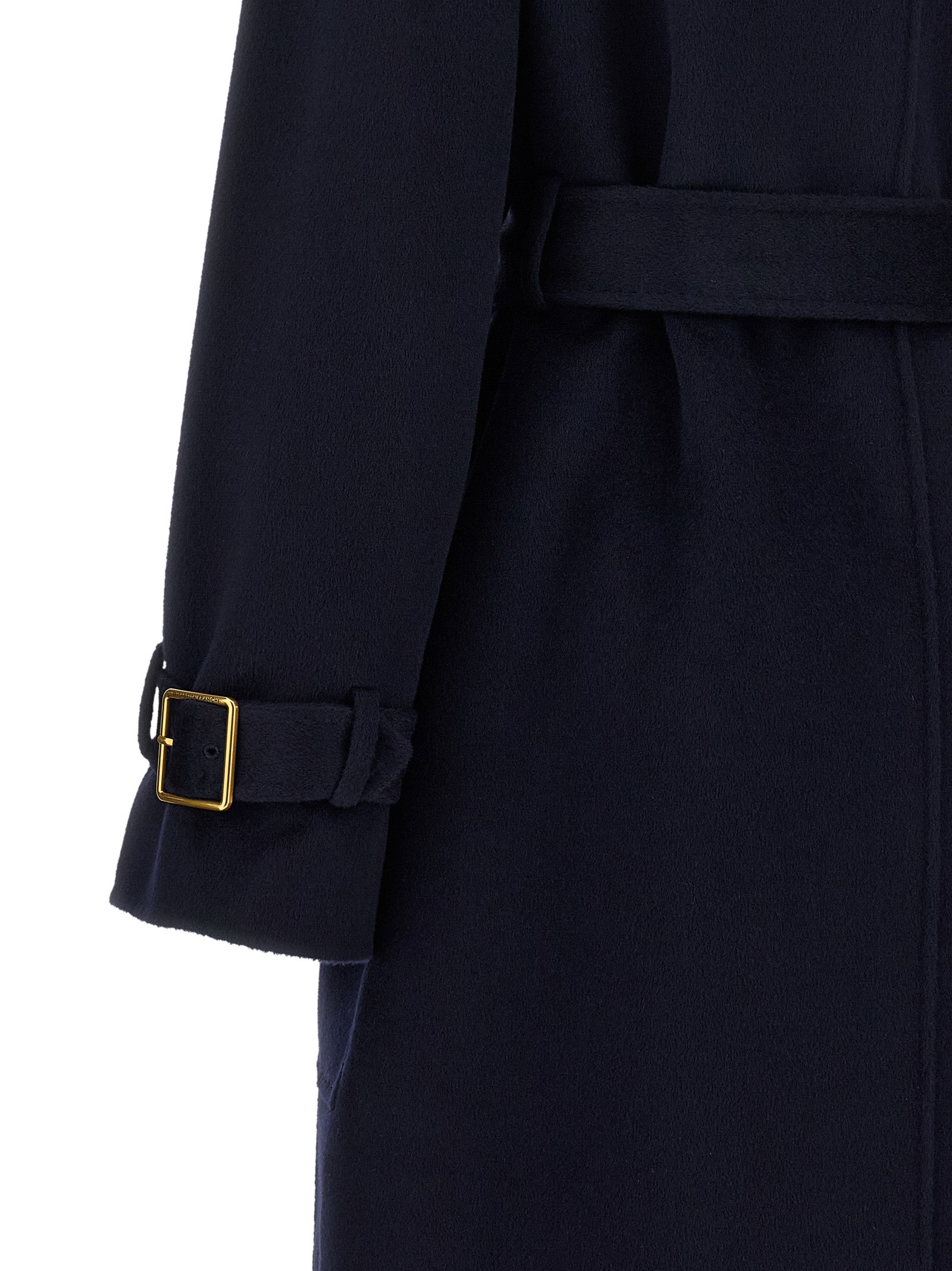 Elisabetta Franchi Blue Wool Women's Coat