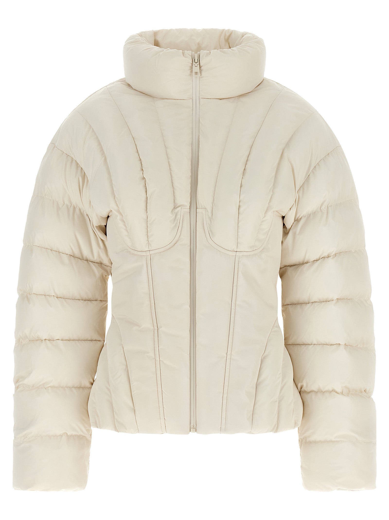 Elisabetta Franchi White Polyester Full-Length Women's Jacket