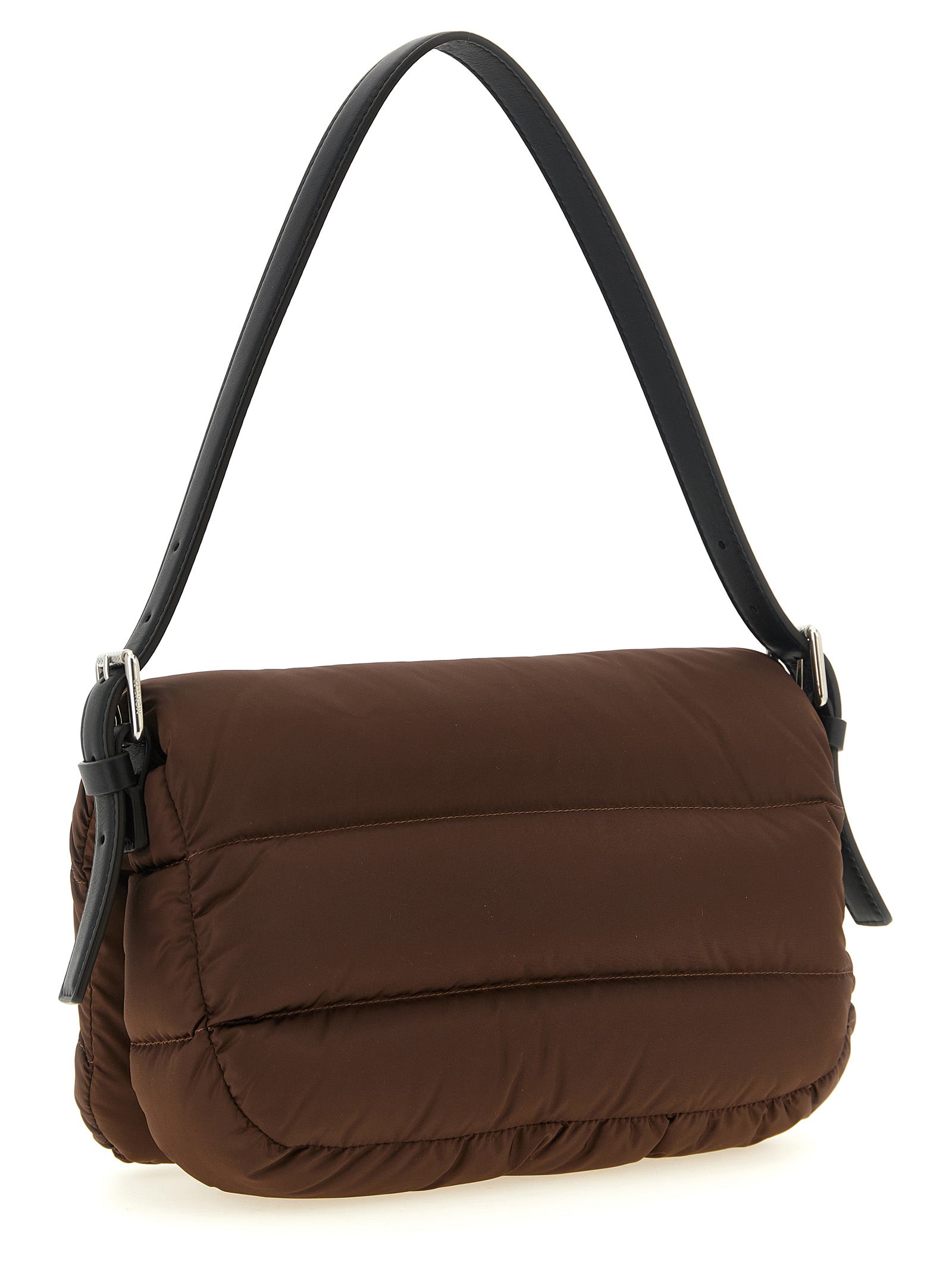 Moncler Brown Polyamide Shoulder Women's Bag