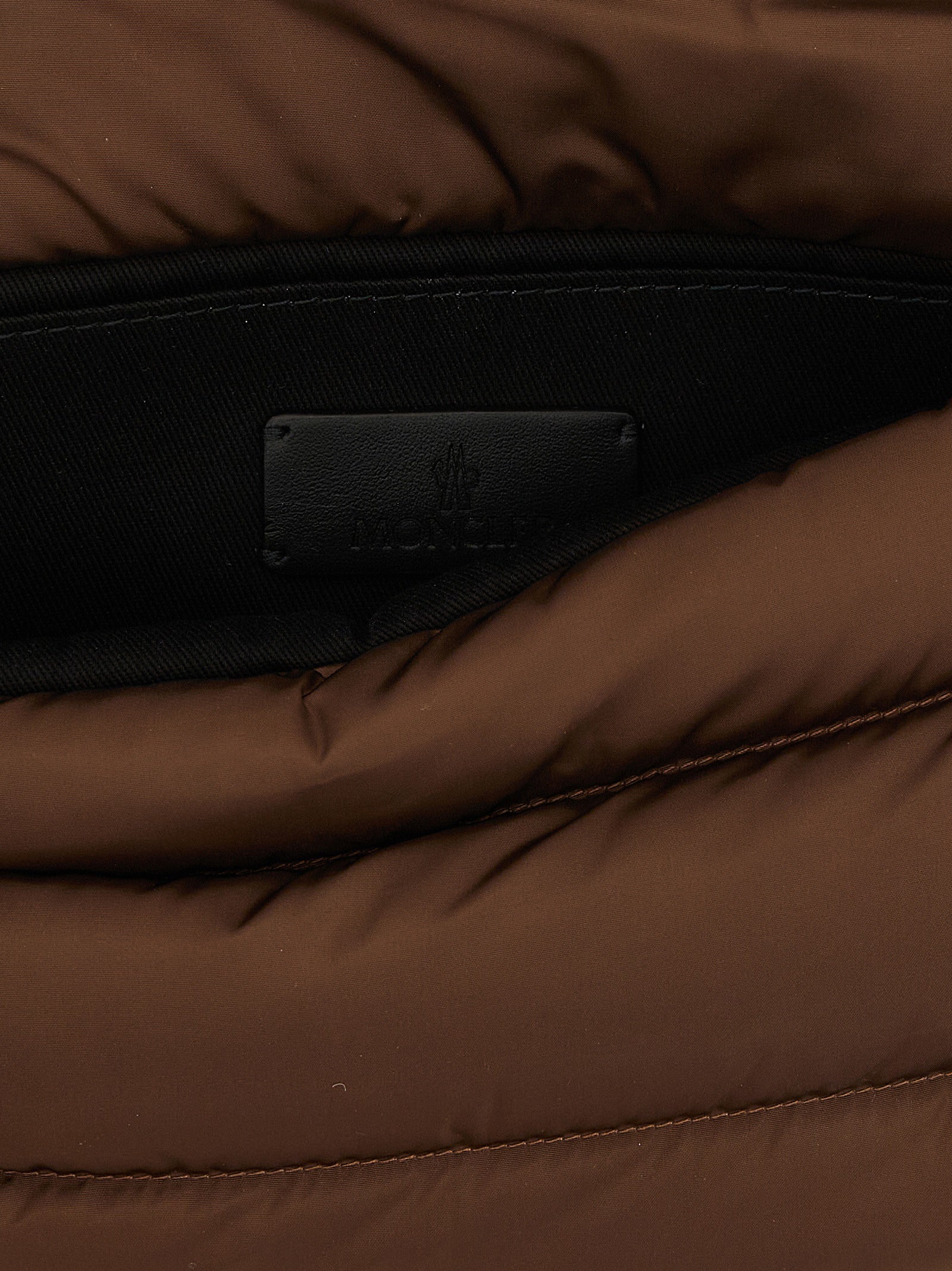Moncler Brown Polyamide Shoulder Women's Bag