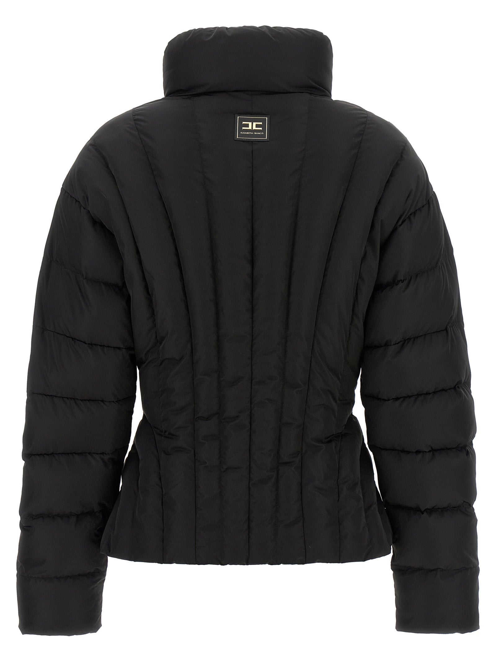 Elisabetta Franchi Black Polyester Full-Length Women's Jacket