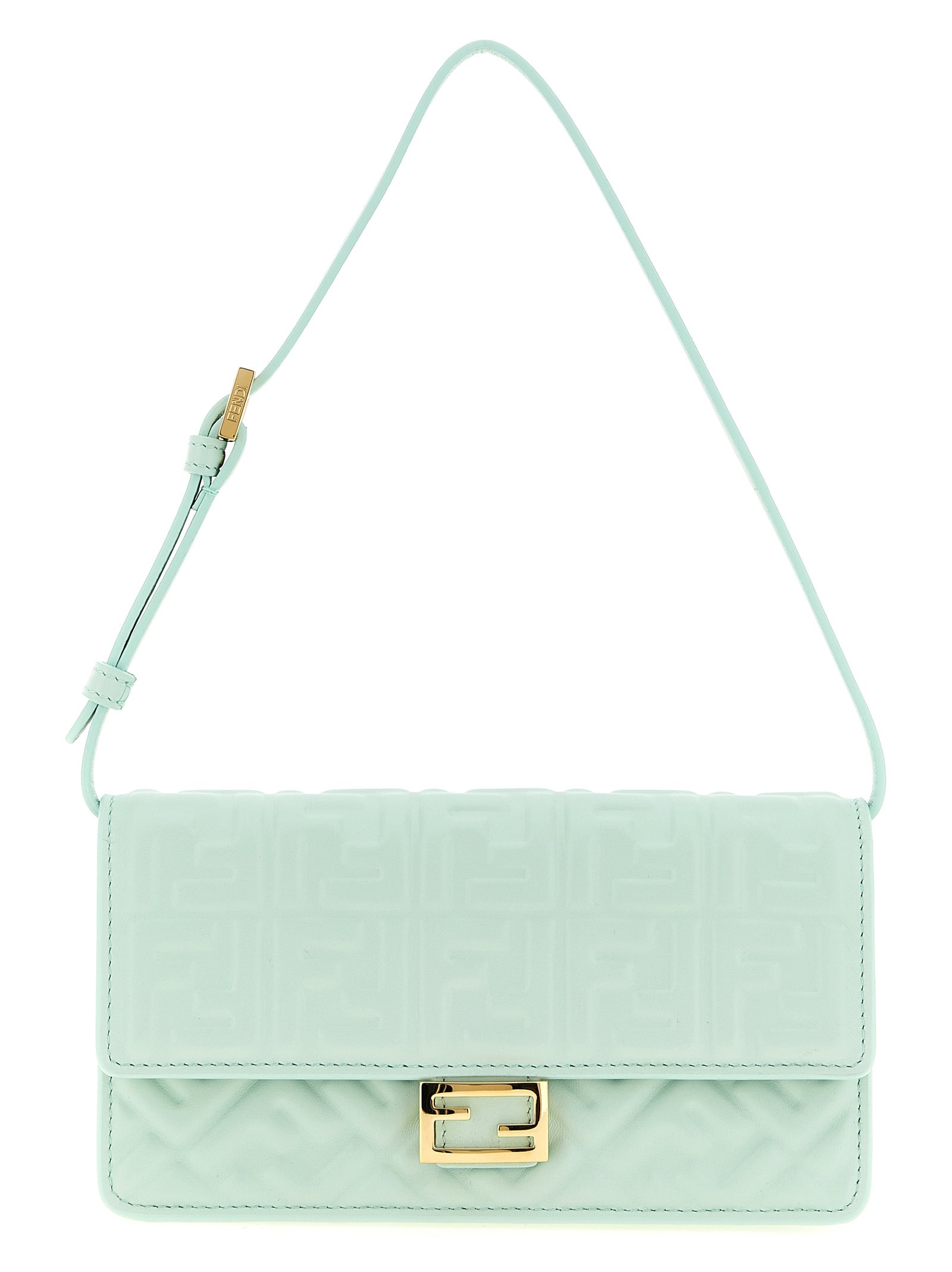 Fendi Bicolor Lamb Leather Shoulder Women's Bag